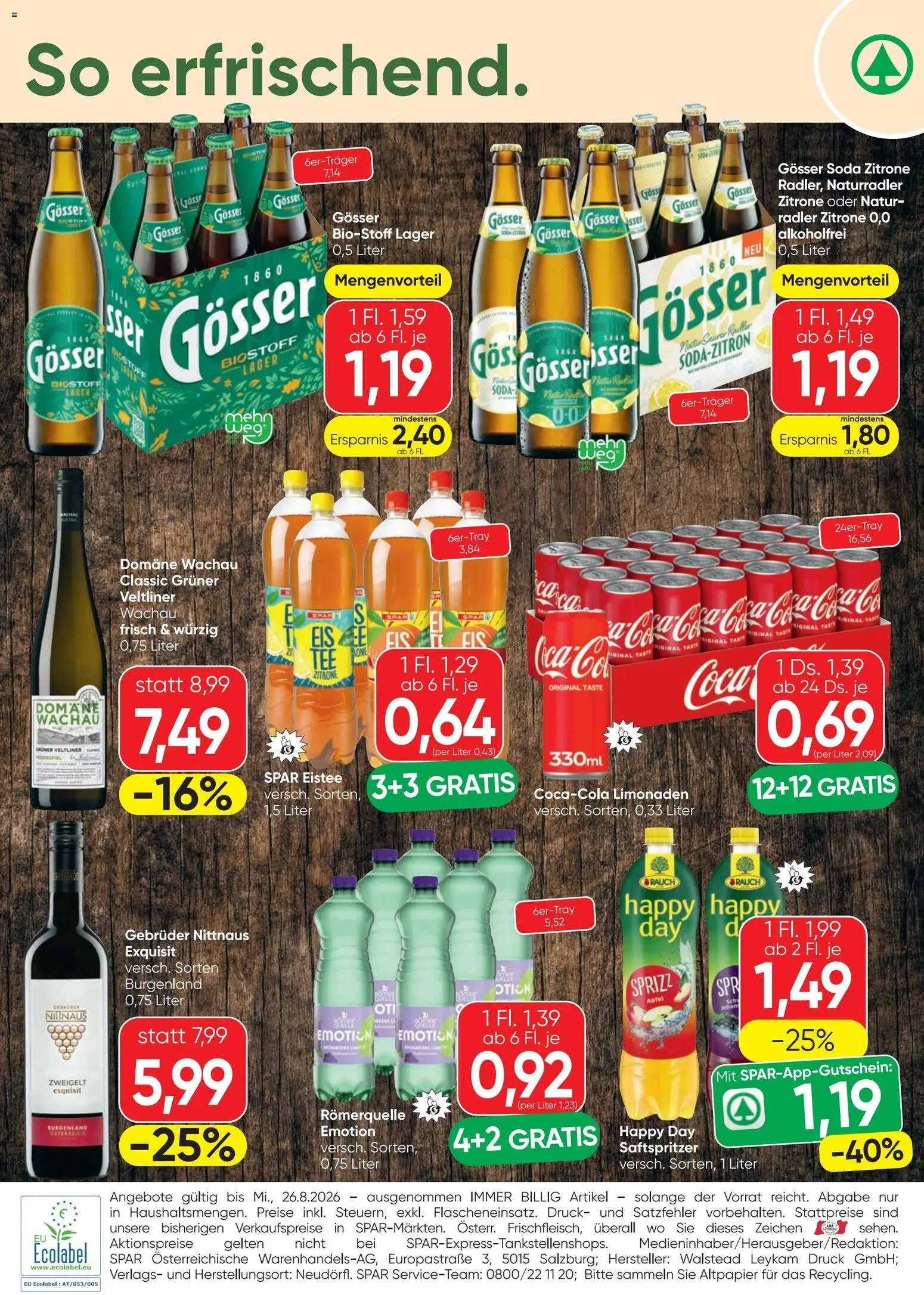 Spar Wir Grillen die Preise gültig ab 20.08.2026 | Seite: 4 | Produkte: Zitrone, Radler, Äpfel