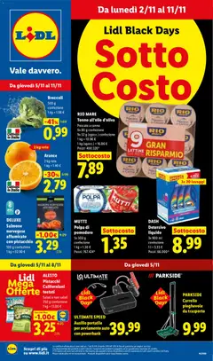 Anteprima del volantino Lidl Black Friday valido a partire dal 02/11/2026