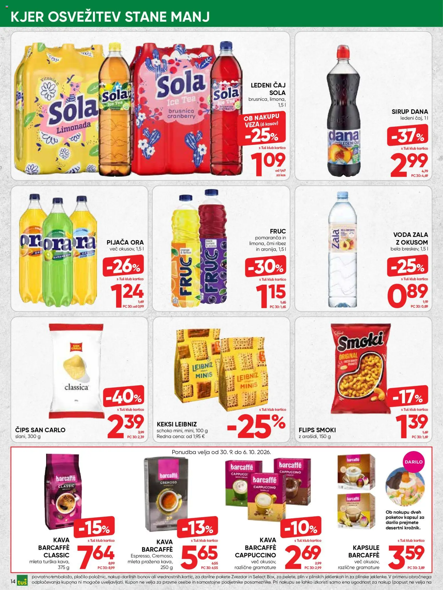 Novi Tuš katalog ponudbe – veljaven od 30.09.2026 | Stran: 14
