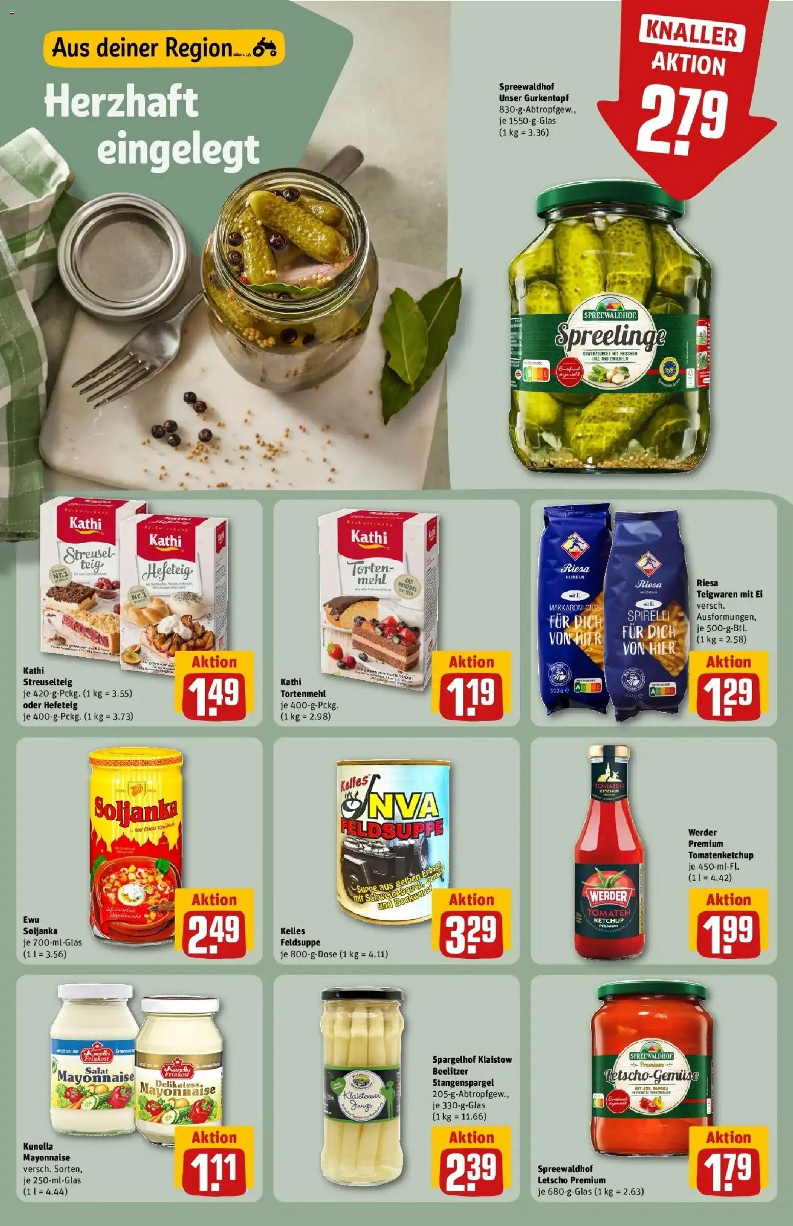 REWE Prospekt ab 03.08.2026 zum Blättern » Angebote | Seite: 17 | Produkte: Bockwurst, Tomaten, Mayonnaise, Salat