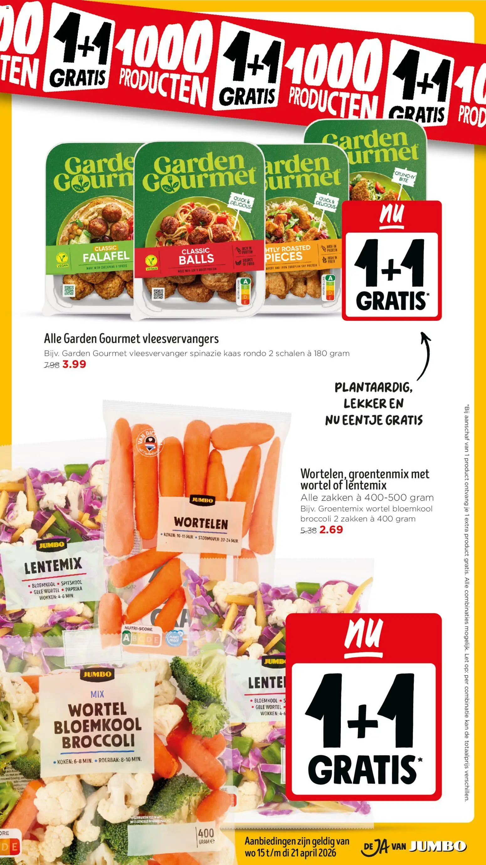 {H1} | Pagina: 3 | Producten: Bloemkool, Spinazie, Wortelen, Kaas