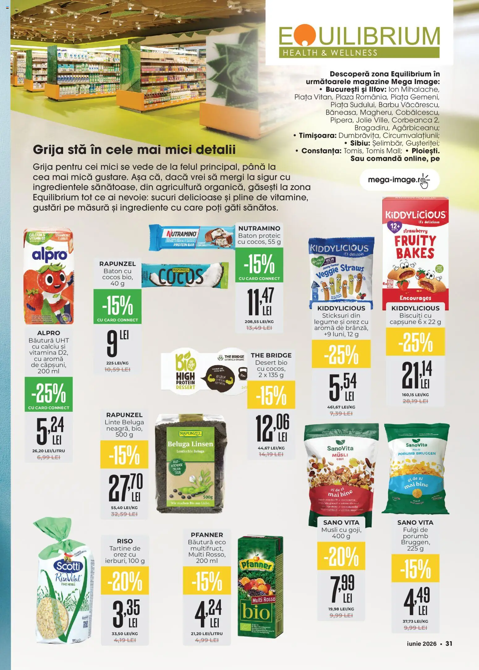 Noul catalog Mega Image – valabil de la 28.05.2026 | Pagină: 31 | Produse: Şerit ödül, Mici, Orez, Fulgi