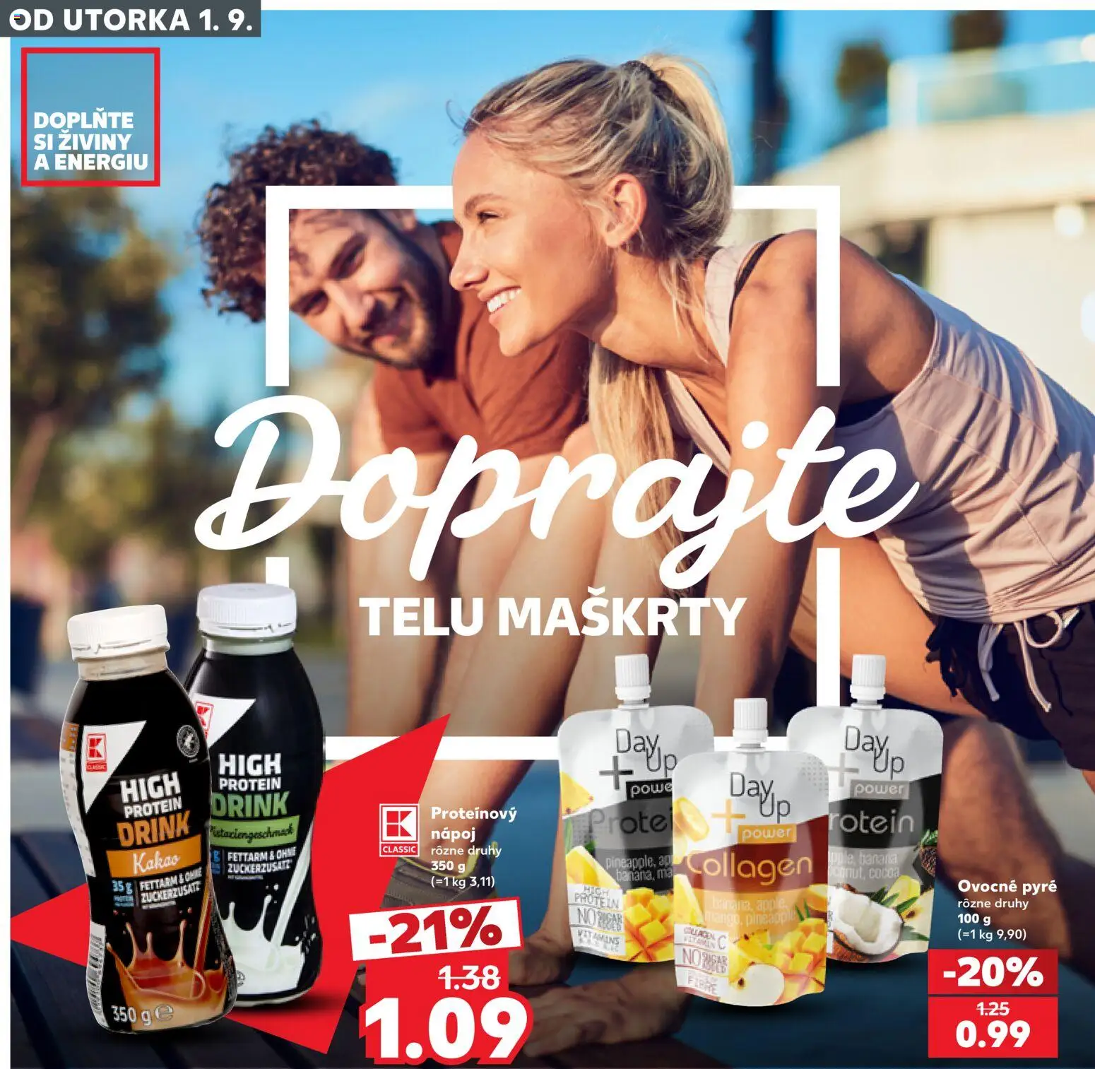 Kaufland SK akciós ujság - amely érvényes a következő dátumtól: 2026.09.01. | Oldal: 18 | Termékek: Vitamin, Protein, Kakaó