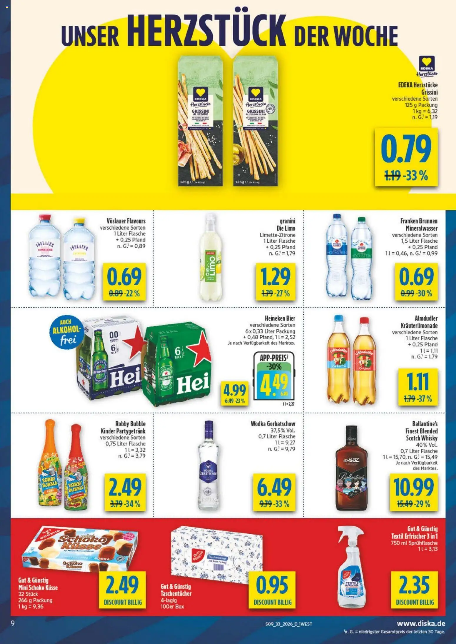 Diska - Diska Angebote Bayern KW33 – gültig ab 10.08.2026 | Seite: 9 | Produkte: Bier, Box, Wodka gorbatschow, Wodka