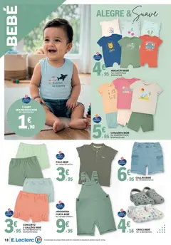 Pré-visualização E.Leclerc Folheto Moda Primavera Verão válido de 12.05.2026 | Página: 10 | Produtos: Macacão, Calções, Calção, Mangas