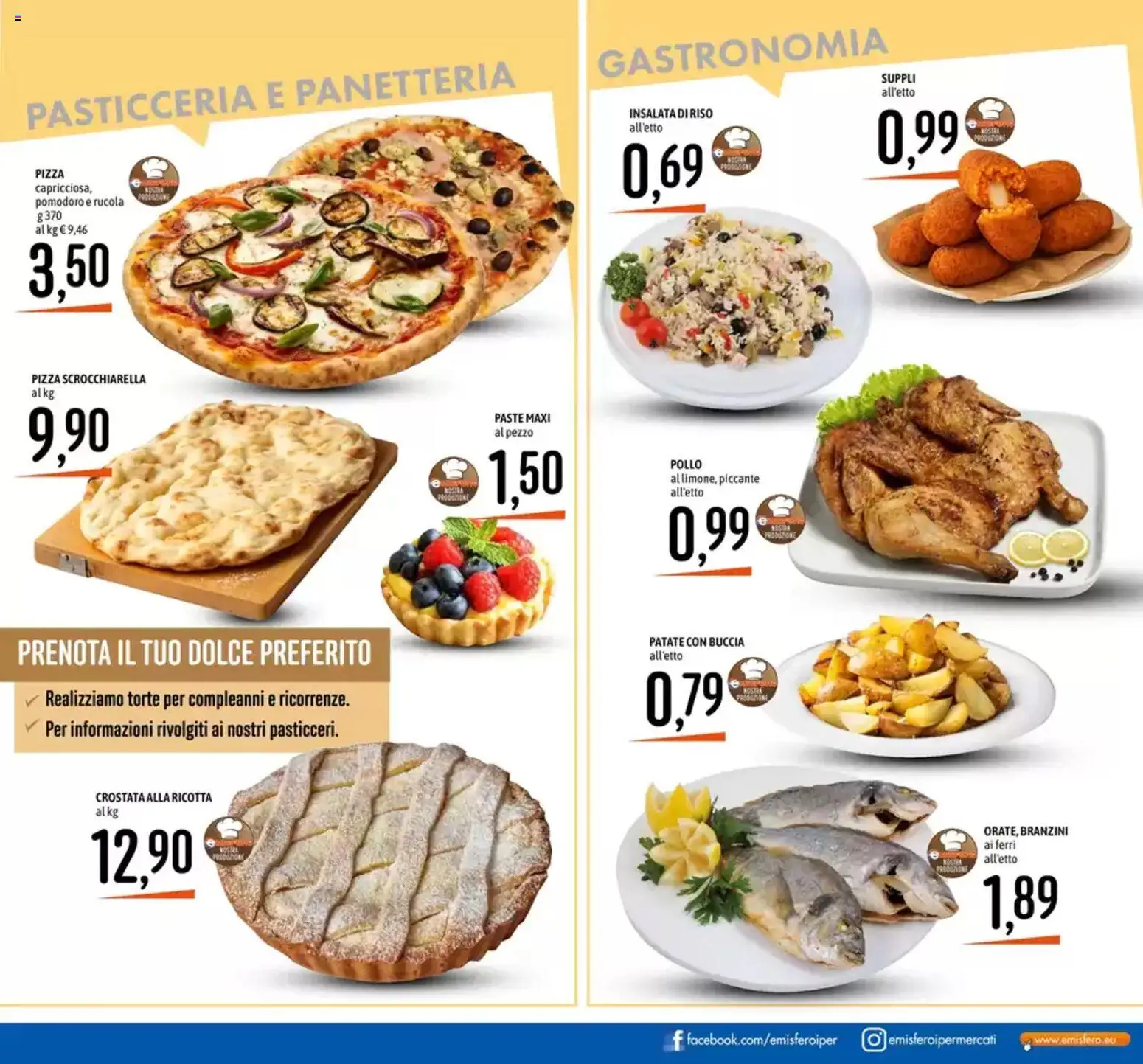 Volantino Emisfero del 11.06.2026 | Pagina: 13 | Prodotti: Rucola, Patate, Ricotta, Insalata di riso