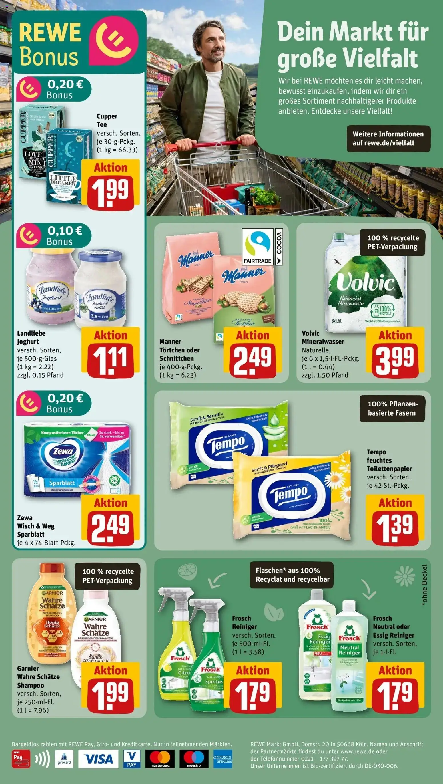 Rewe Prospekt Paderborn/Sennelager	 – gültig ab 23.03.2026 | Seite: 32 | Produkte: Joghurt, Shampoo, Mineralwasser, Landliebe joghurt