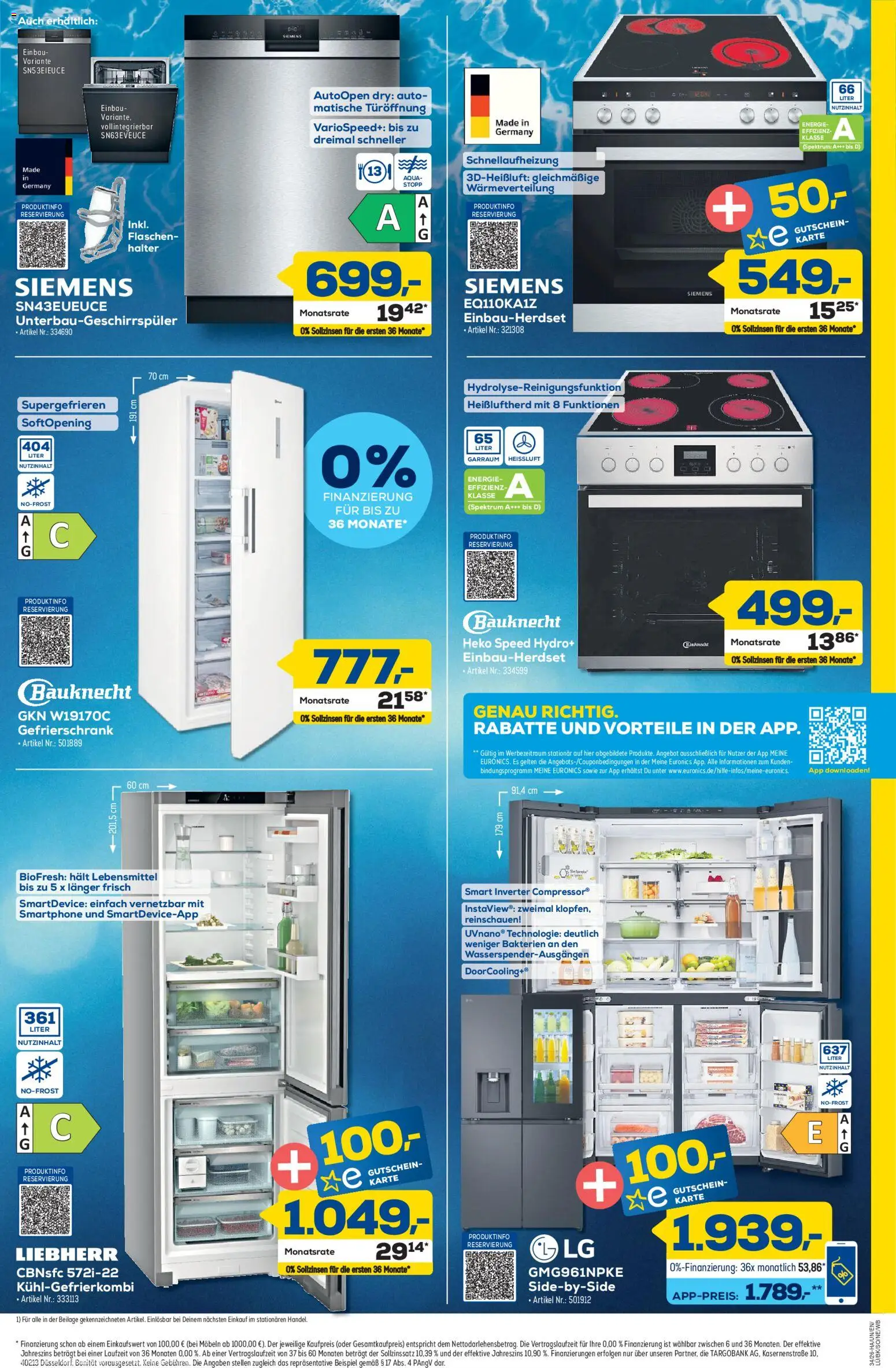Euronics Prospekt Berlet – gültig ab 13.08.2026 | Seite: 5 | Produkte: Liebherr, Siemens, Gefrierschrank, Smartphone