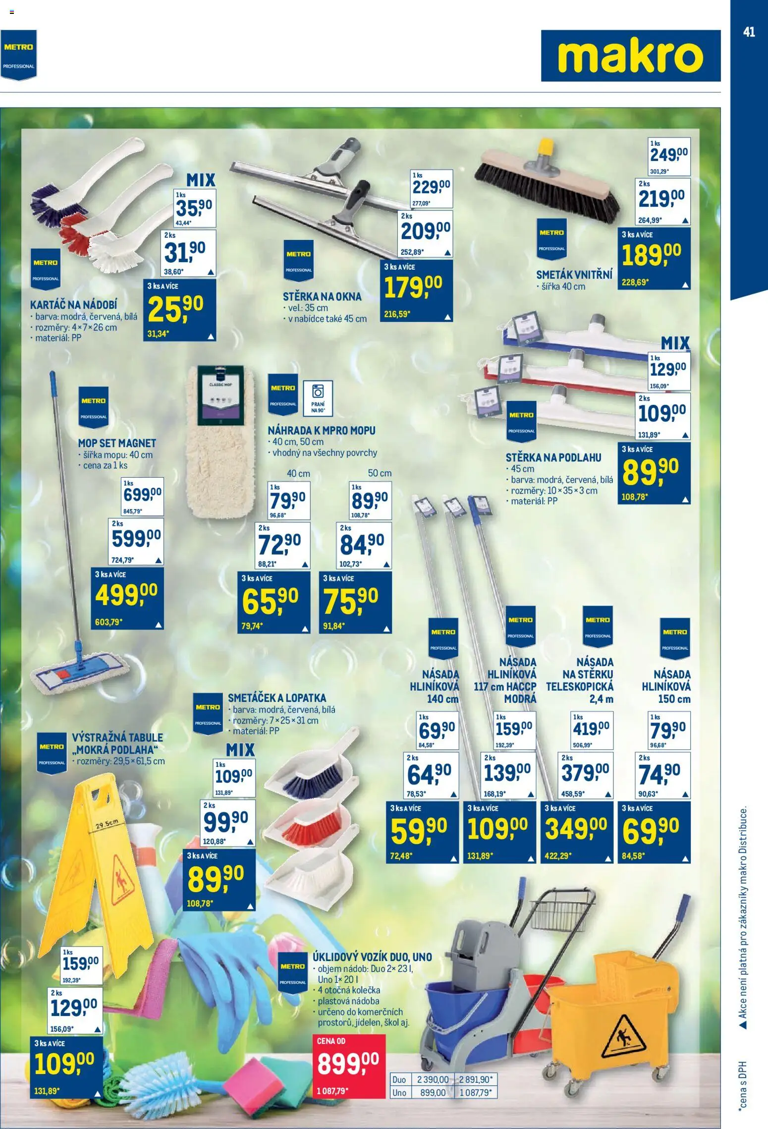 Makro leták - Obchodní partneři od 20.05.2026 | Strana: 41 | Produkty: Nádobí, Lopatka, Smeták, Stěrka na okna
