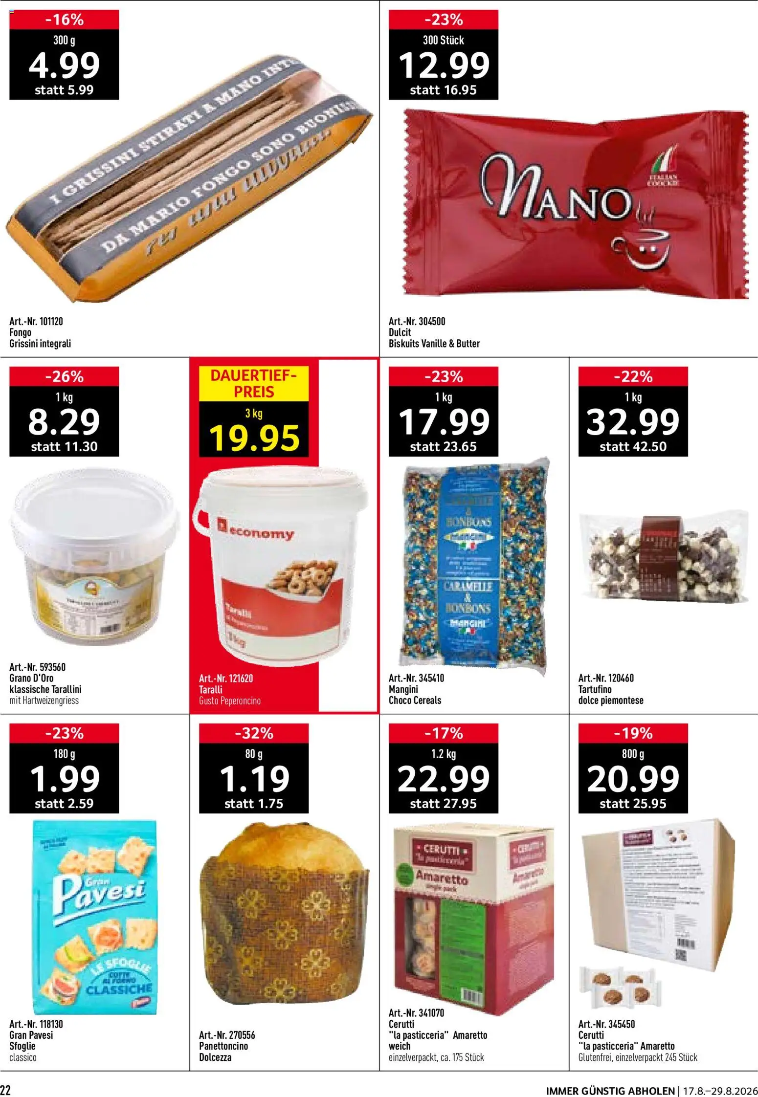 Prodega aktionen Ciao Hola Ola – gültig ab 17.08.2026 | Seite: 22 | Produkte: Vanille, Butter
