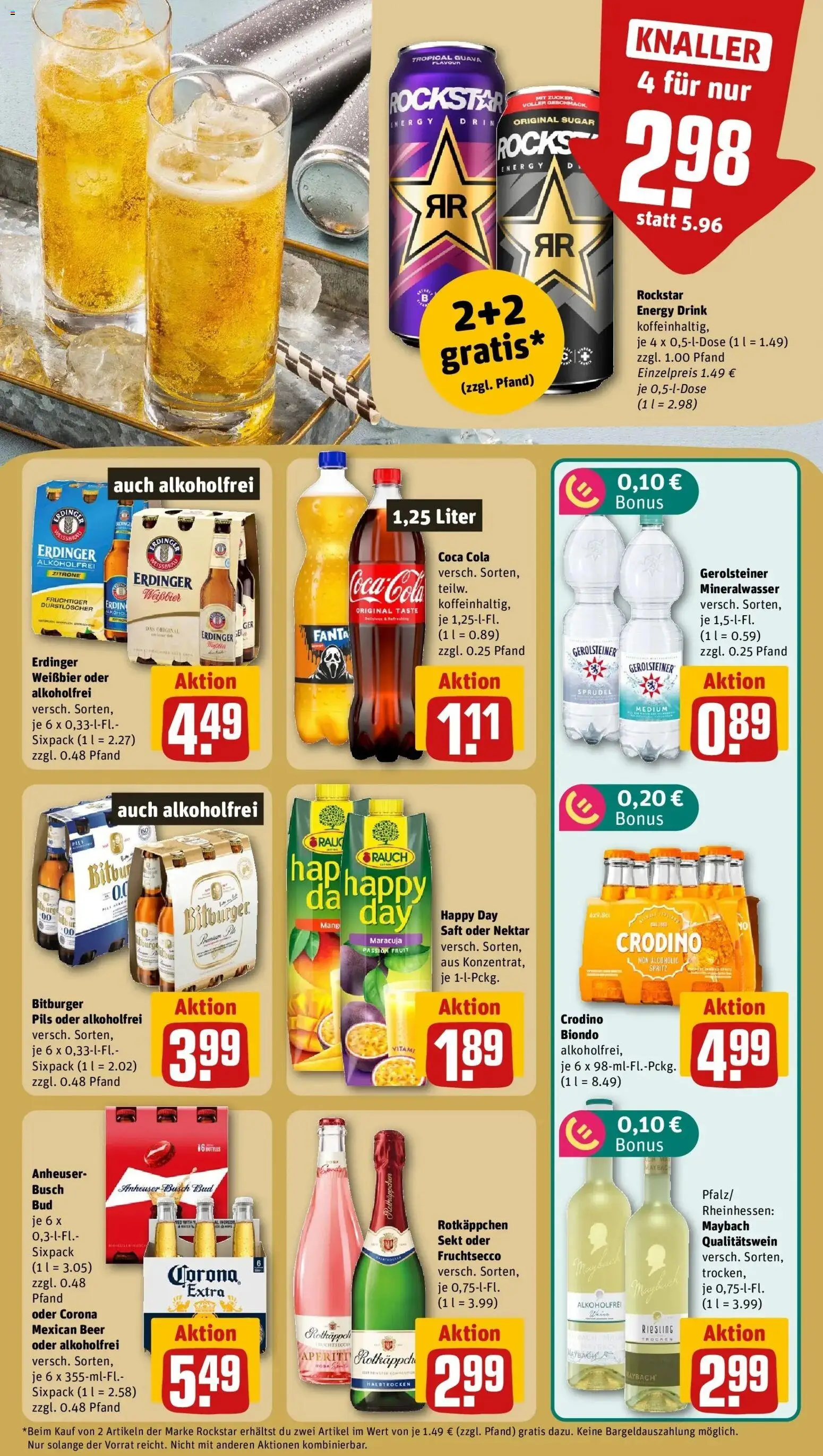 REWE Prospekt ab 07.09.2026 zum Blättern » Angebote | Seite: 11 | Produkte: Erdinger, Cola, Sekt, Saft