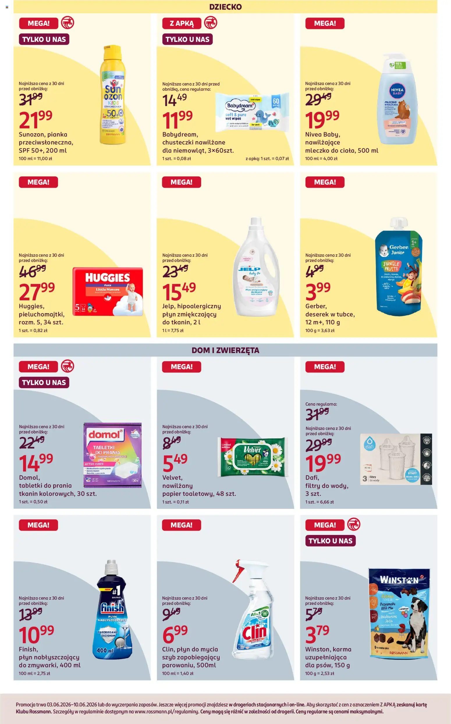 Rossmann gazetka od 03.06.2026 | Strona: 3 | Produkty: Zapach, Ser, Finish