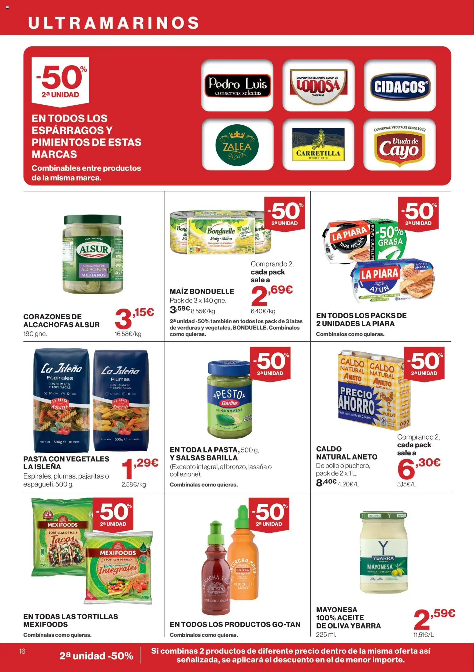Supercor Canarias │ válido desde el 10/09/2026 | Página: 16 | Productos: Barilla, Mayonesa, Lasaña, Pollo