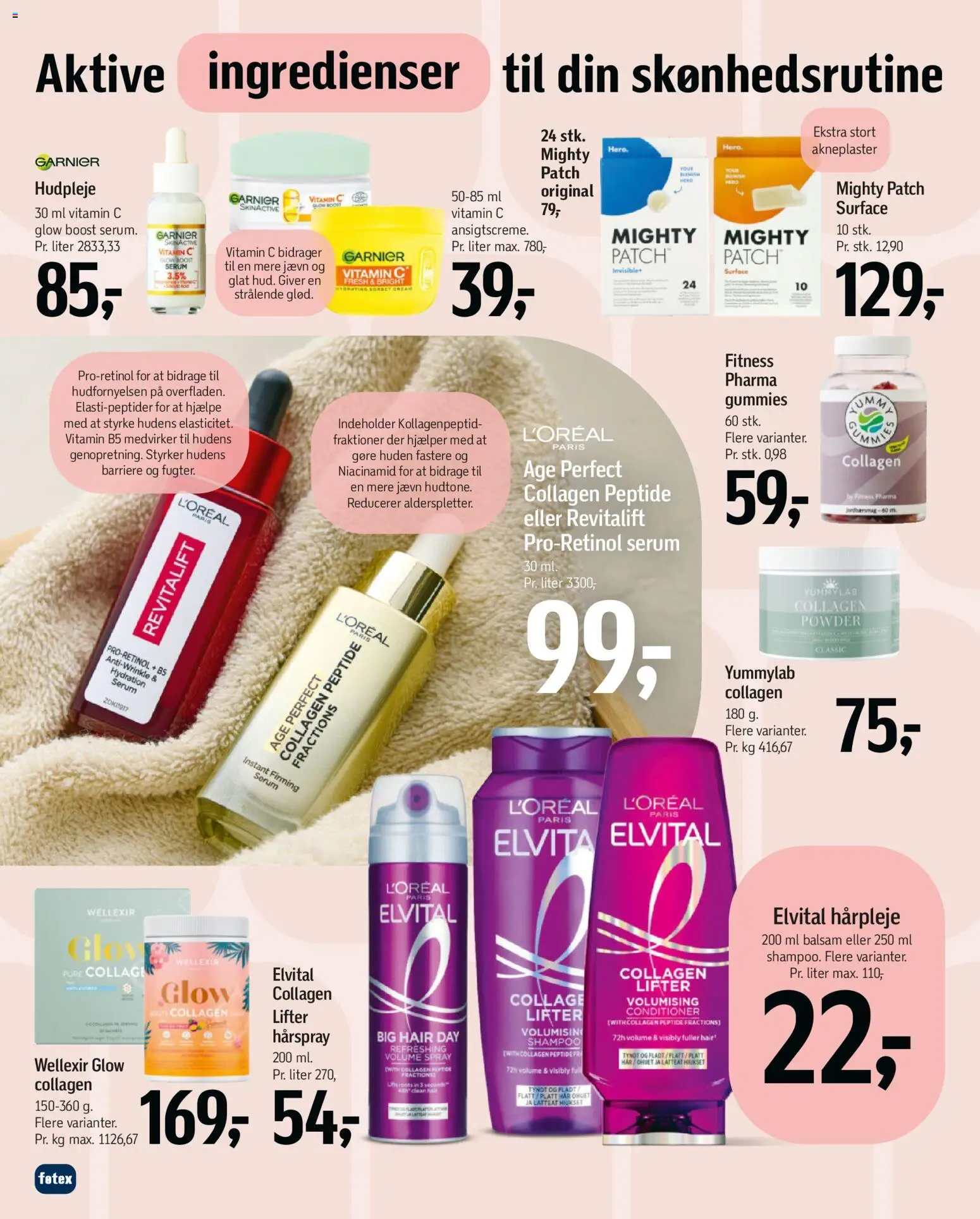 Føtex tilbudsavis – gyldig fra 29.05.2026 | Side: 68 | Produkter: Shampoo, Balsam, Hårspray, Collagen