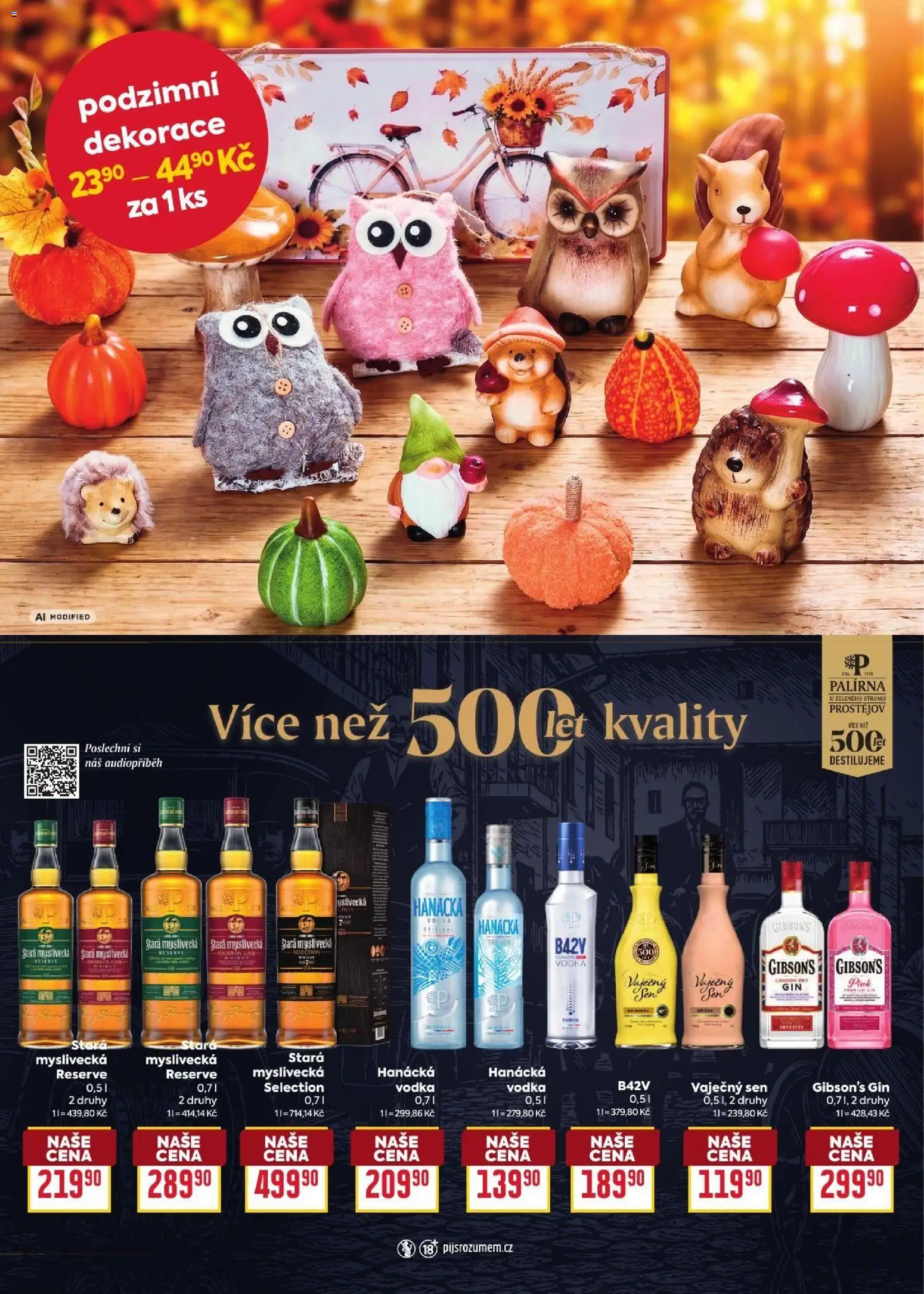 Billa leták - Podzimní nápoje od 09.09.2026 | Strana: 21 | Produkty: Gin, Vodka, Stará myslivecká, Dekorace