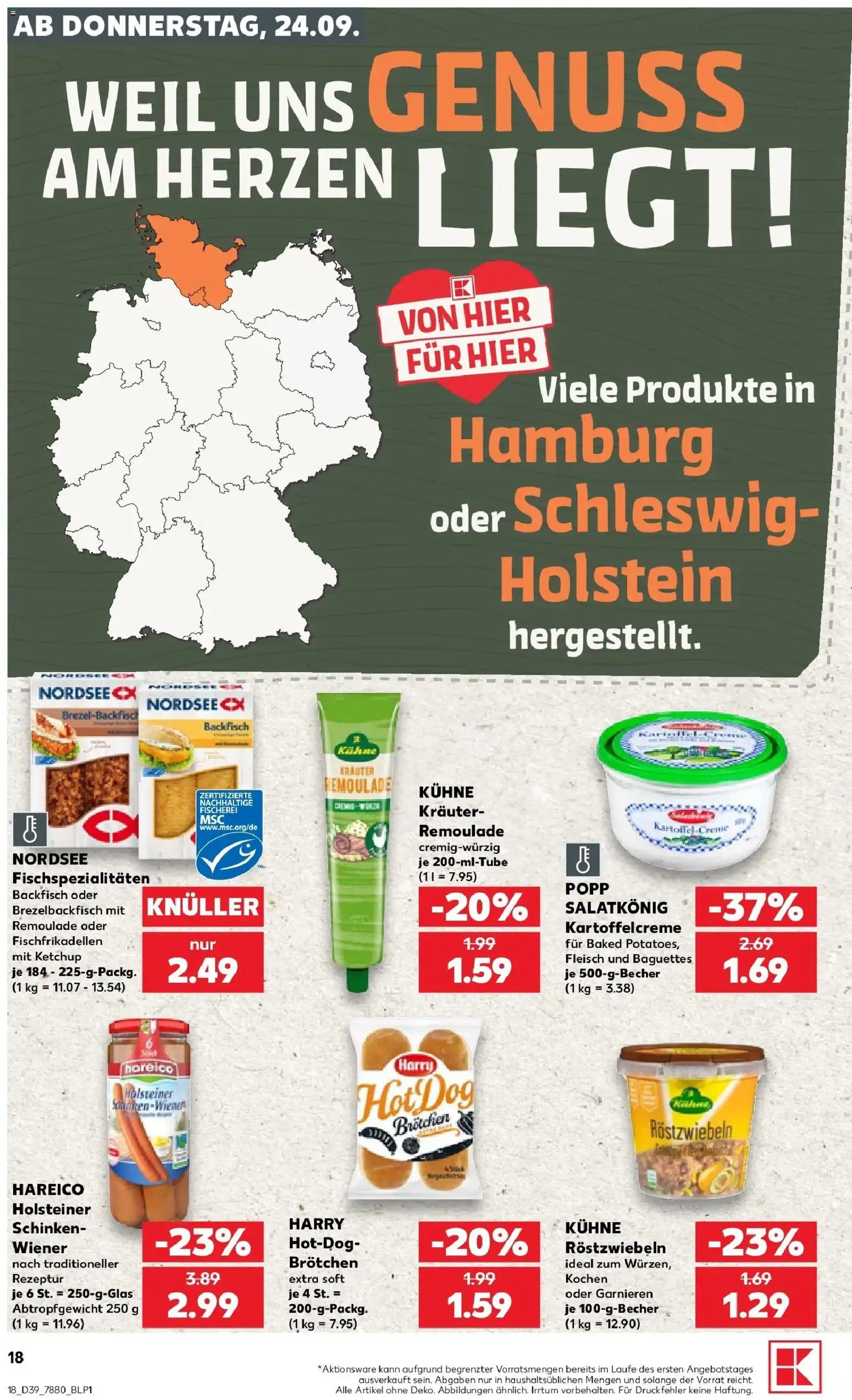 Prospekt Kaufland ab 21.09.2026 » Angebote Online zum Blättern | Seite: 30 | Produkte: Creme, Schinken, Ketchup, Fleisch