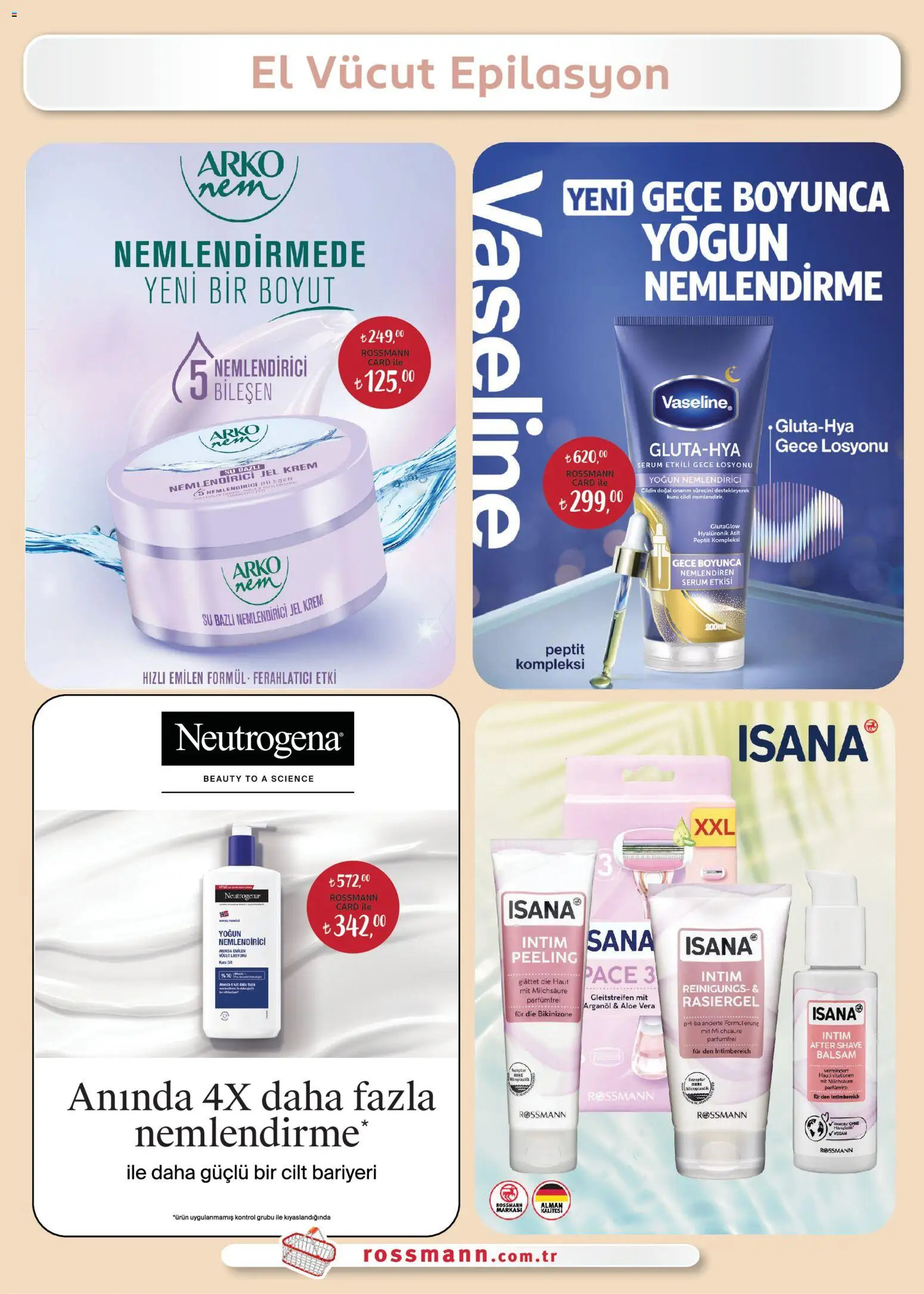 Rossmann - Temmuz Kişisel Bakım Kataloğu - 01 Temmuz 2026 tarihinden itibaren geçerlidir | Sayfa: 23 | Ürünler: Krem, Peeling, Su