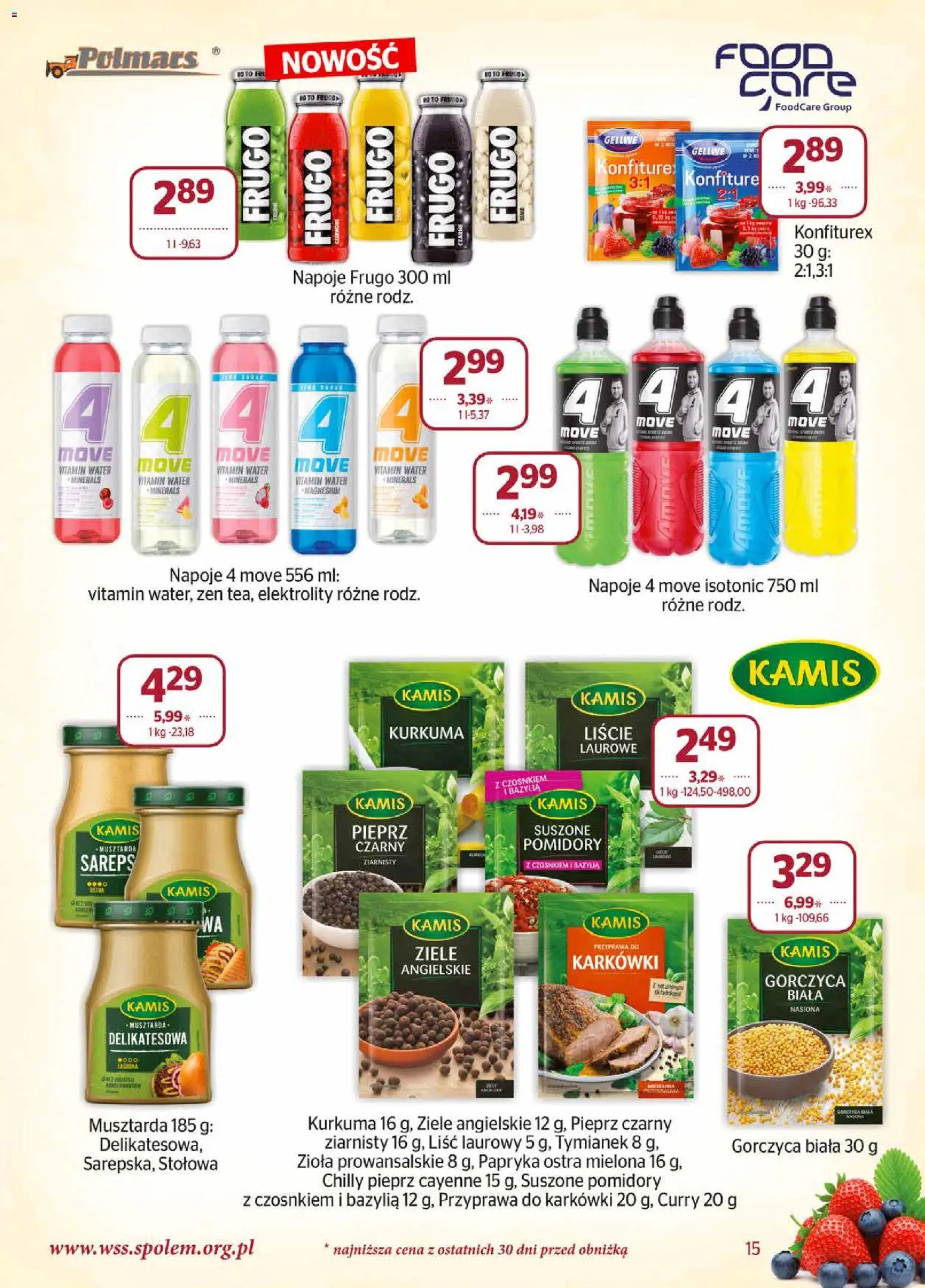 Społem gazetka od 01.06.2026 | Strona: 15 | Produkty: Ziele angielskie, Liśc laurowy, Nasiona, Suszone pomidory