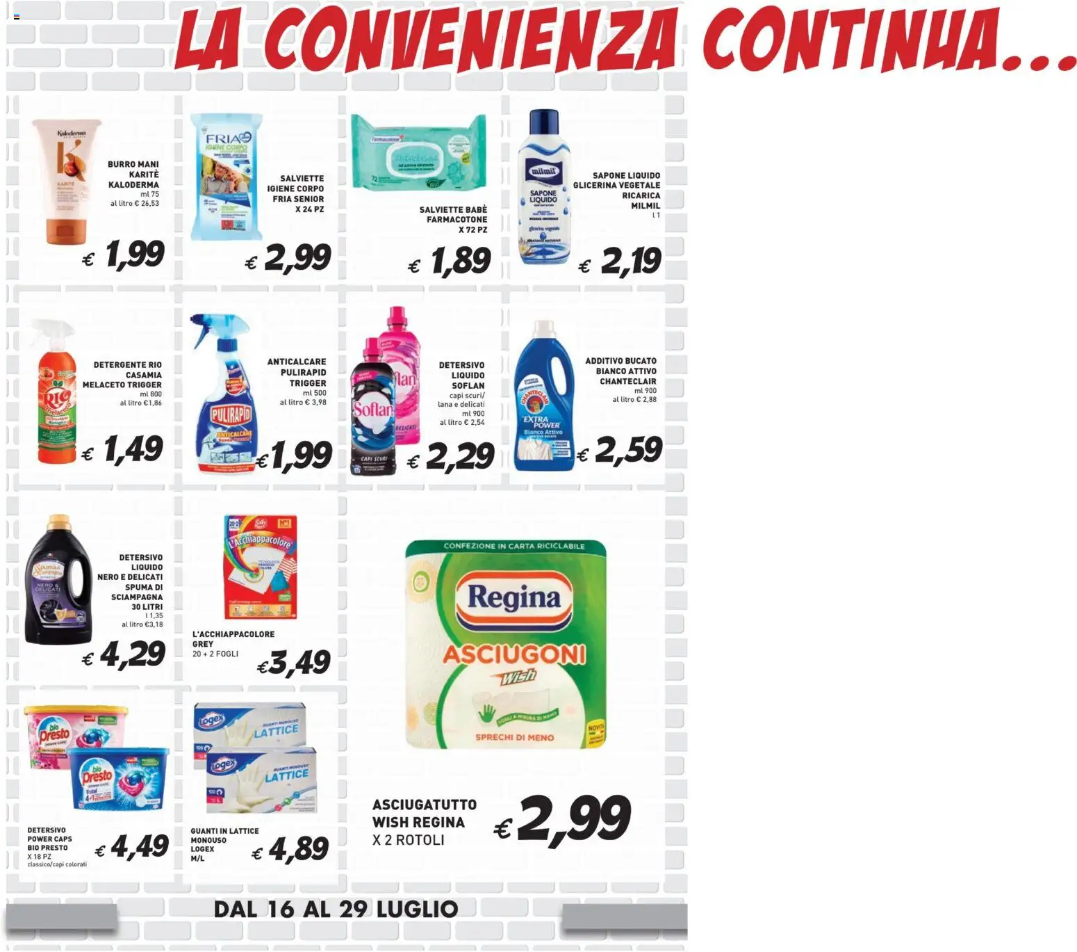Volantino Coal del 16/07/2026 | Pagina: 6 | Prodotti: Sapone, Detergente, Burro, Asciugatutto