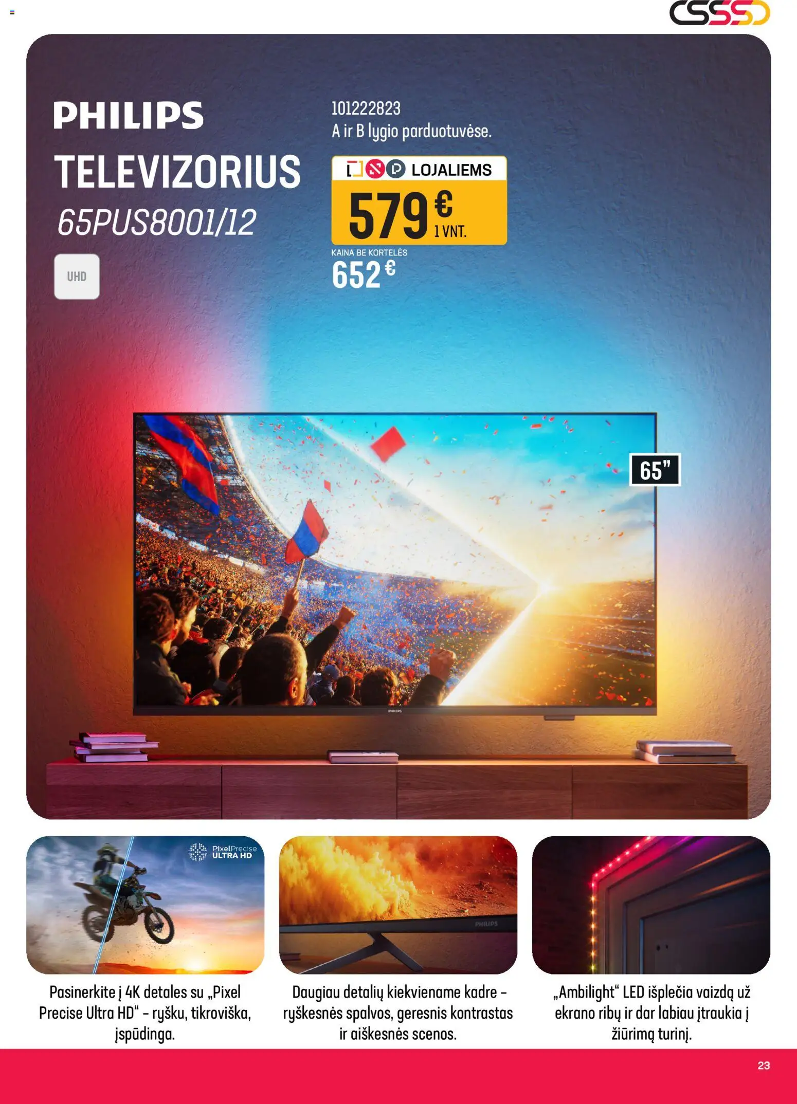 Senukai akcijos nuo 03.06.2026 | Puslapis: 23 | Prekių: Televizorius