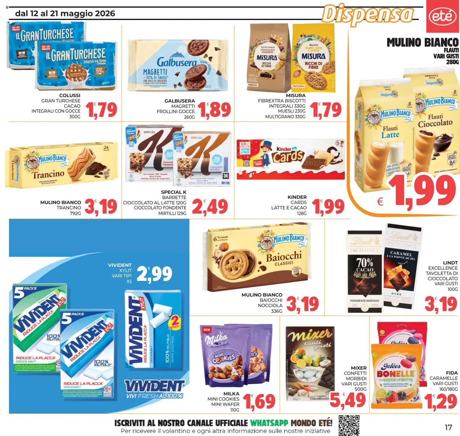Volantino Eté del 12.05.2026 | Pagina: 17 | Prodotti: Caramelle, Frutta, Zucchero, Mixer