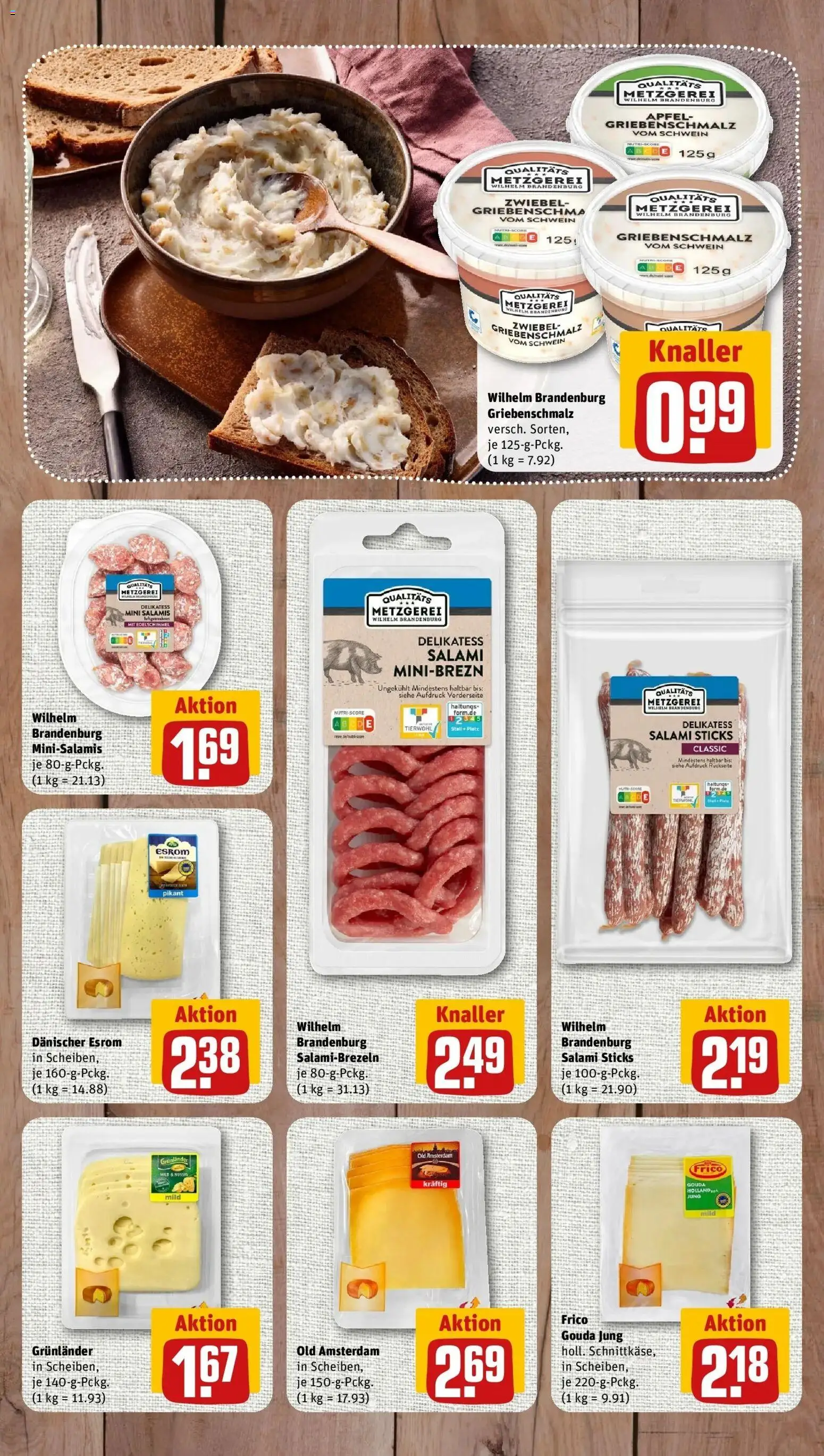 REWE Prospekt ab 31.08.2026 zum Blättern » Angebote | Seite: 7 | Produkte: Gouda, Äpfel, Grunlander, Salami