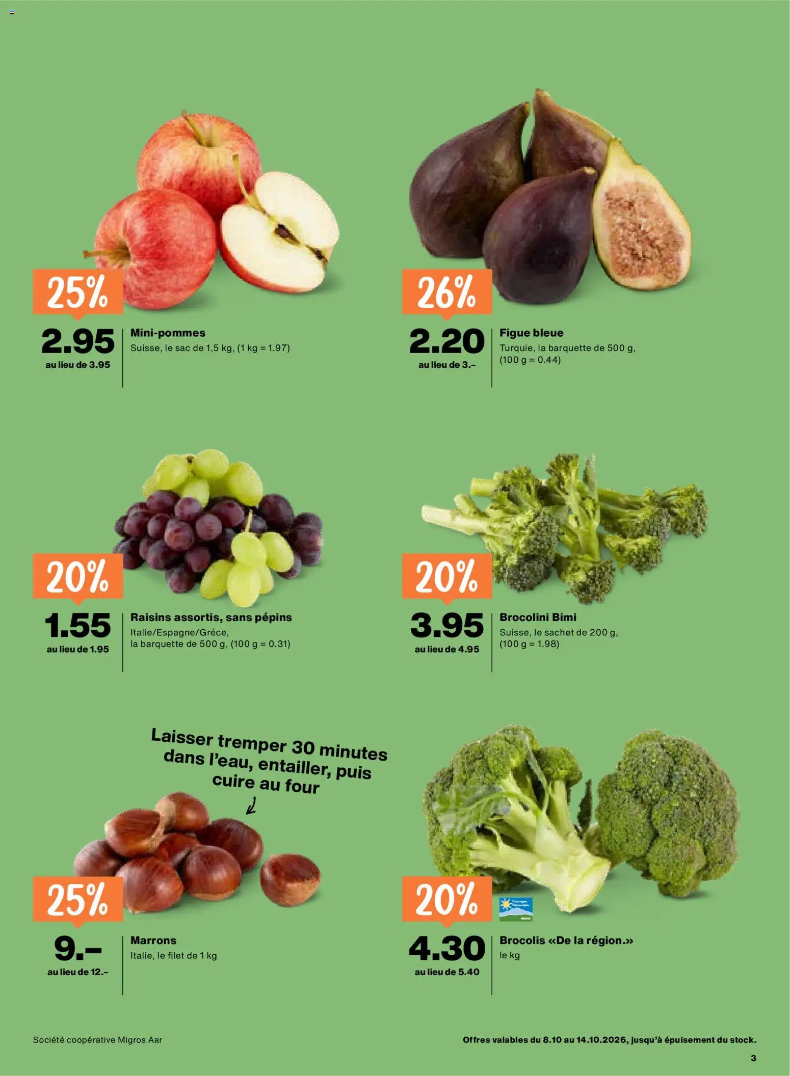 Migros aktionen FR – gültig ab 08.10.2026 | Seite: 3