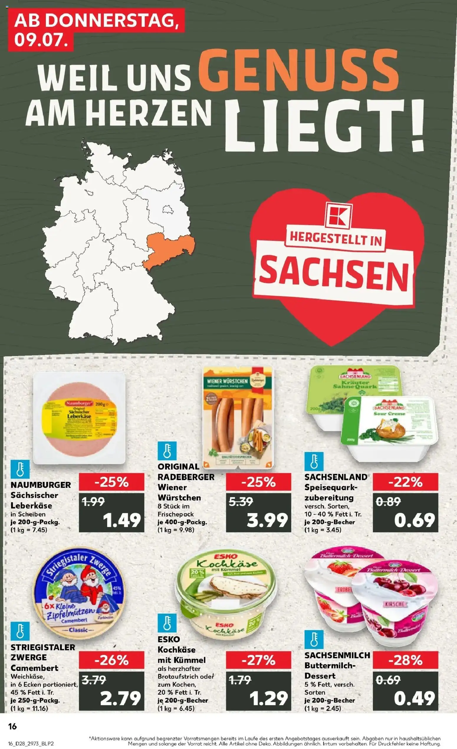Kaufland Kaufland: Mo-Mi Der Wochenstart – gültig ab 05.07.2026 | Seite: 33 | Produkte: Buttermilch, Quark, Creme, Speisequark