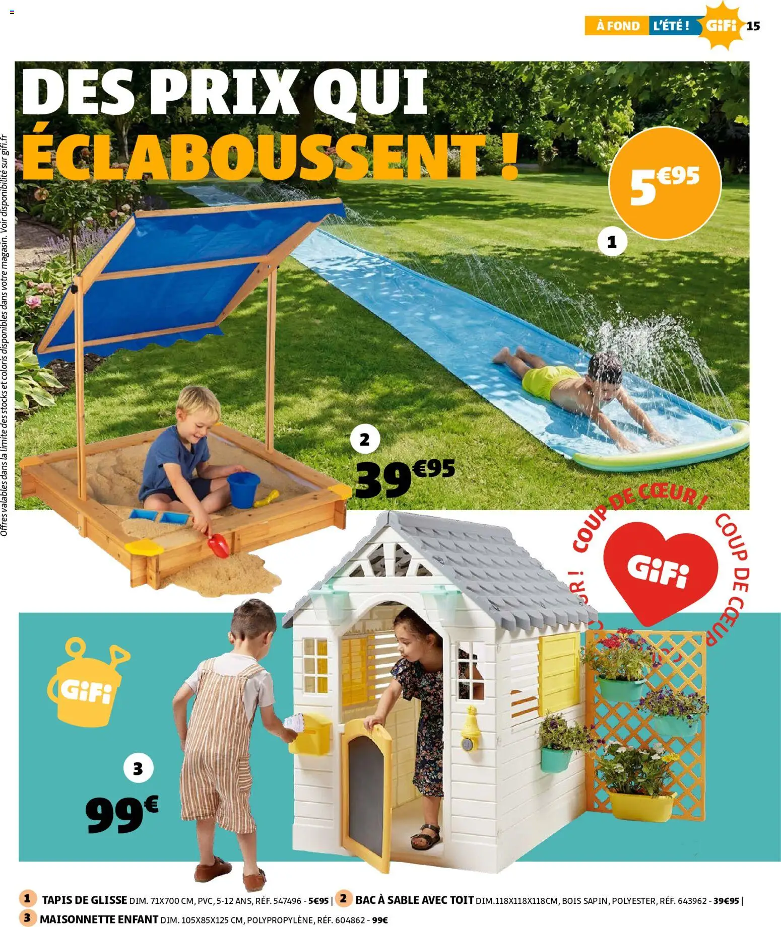 {H1} | Page: 15 | Produits: Bac à sable, Tapis