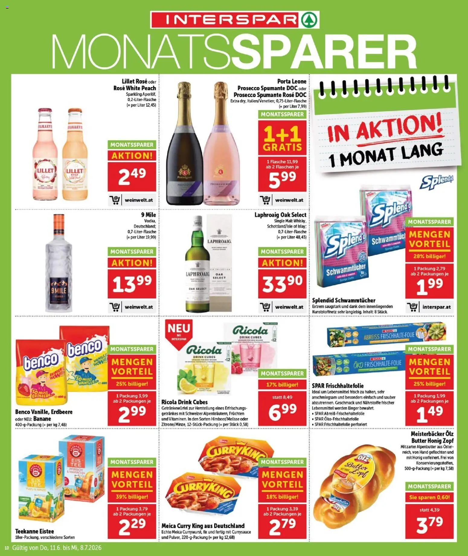 Interspar Flugblatt - Burgenland Sued gültig ab 11.06.2026 | Seite: 10 | Produkte: Libacomb, Butter
