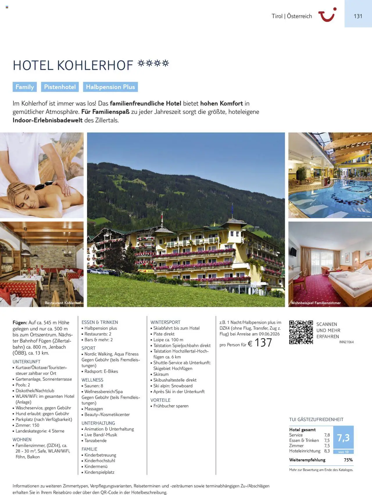 TUI Urlaub mit eigener Anreise 2025/26 – gültig ab 01.11.2025 | Seite: 131 | Produkte: Ski, Snowboard