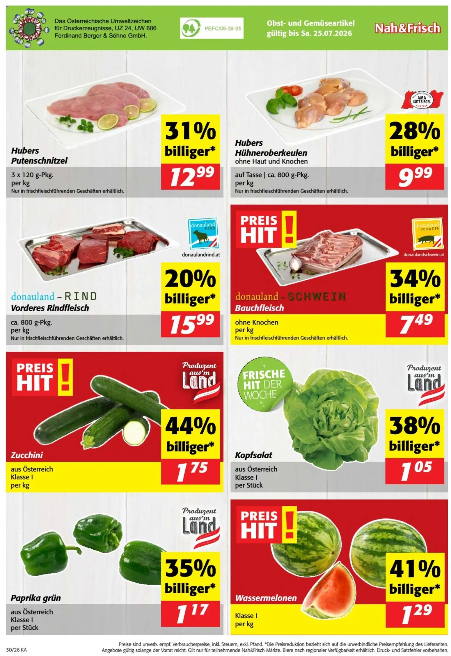 Nah und Frisch Flugblatt gültig ab 22.07.2026 | Seite: 8 | Produkte: Obst, Rindfleisch