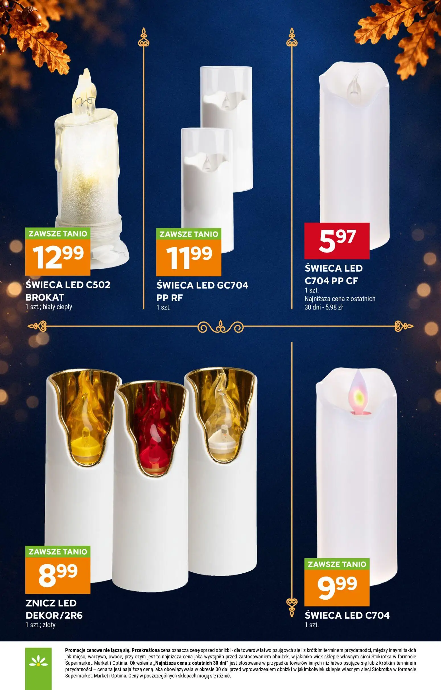 Stokrotka gazetka - Katalog Znicze od 01.10.2026 | Strona: 8 | Produkty: Znicz LED, Stokrotka, Świeca