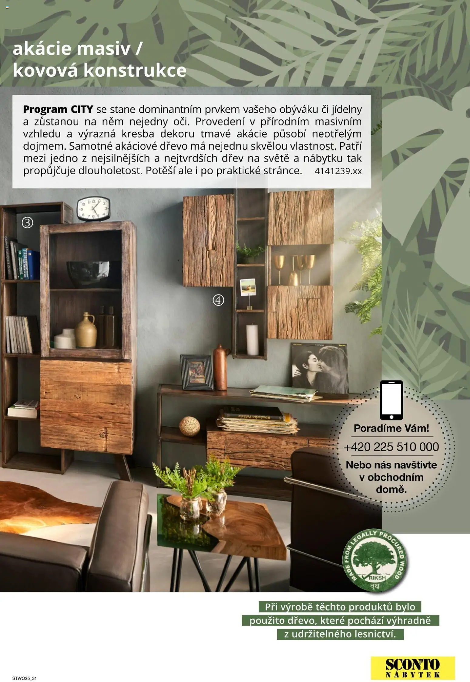 Sconto nábytek katalog - Nábytek z masivu od 01.01.2026 | Strana: 31 | Produkty: Nábytek