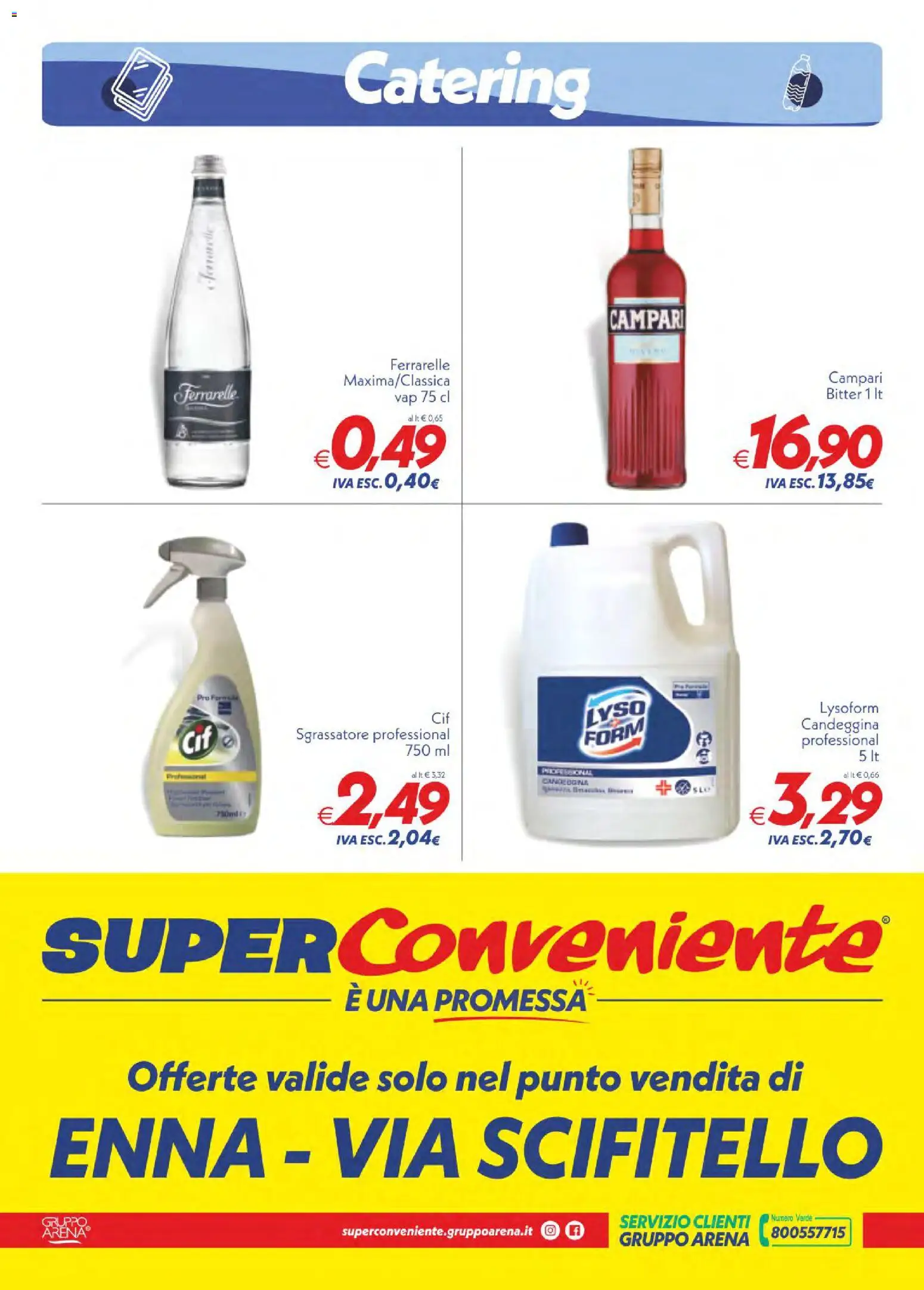 Volantino SuperConveniente del 30/06/2026 | Pagina: 4 | Prodotti: Candeggina, Sgrassatore, Ferrarelle