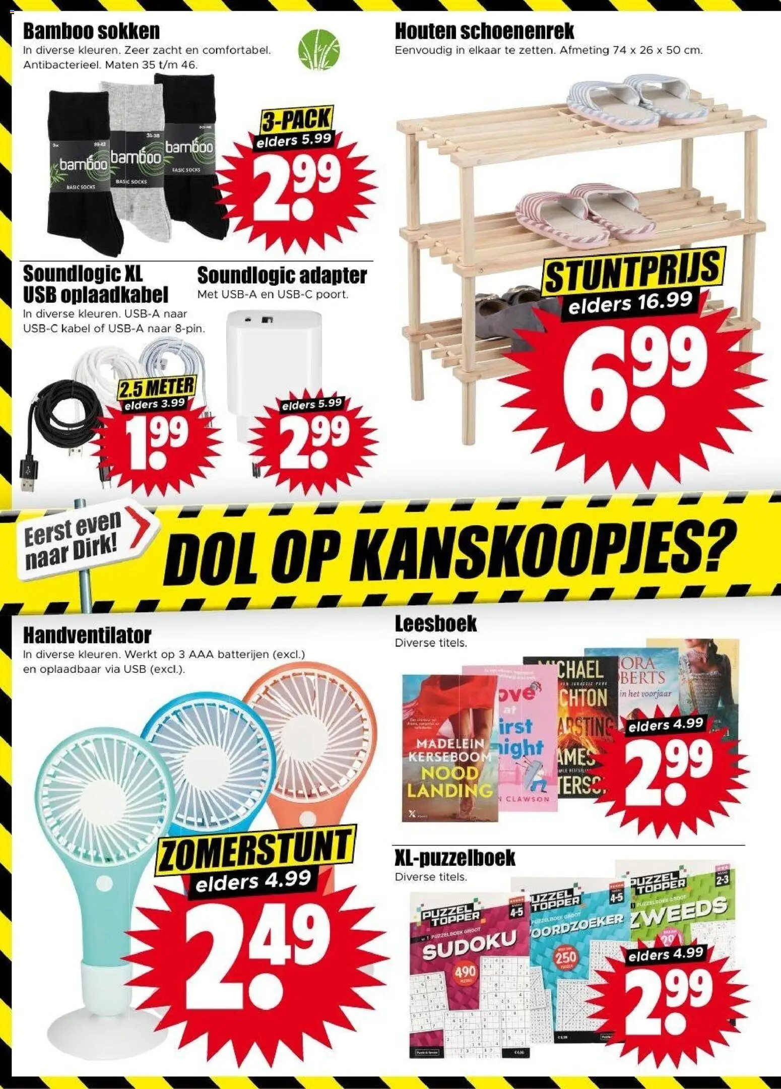 {H1} | Pagina: 22 | Producten: Puzzel, Sokken, Kabel, Adapter