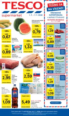 Tesco leták platný od 01.07.2026