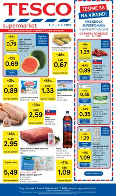 Tesco leták platný od 01.07.2026