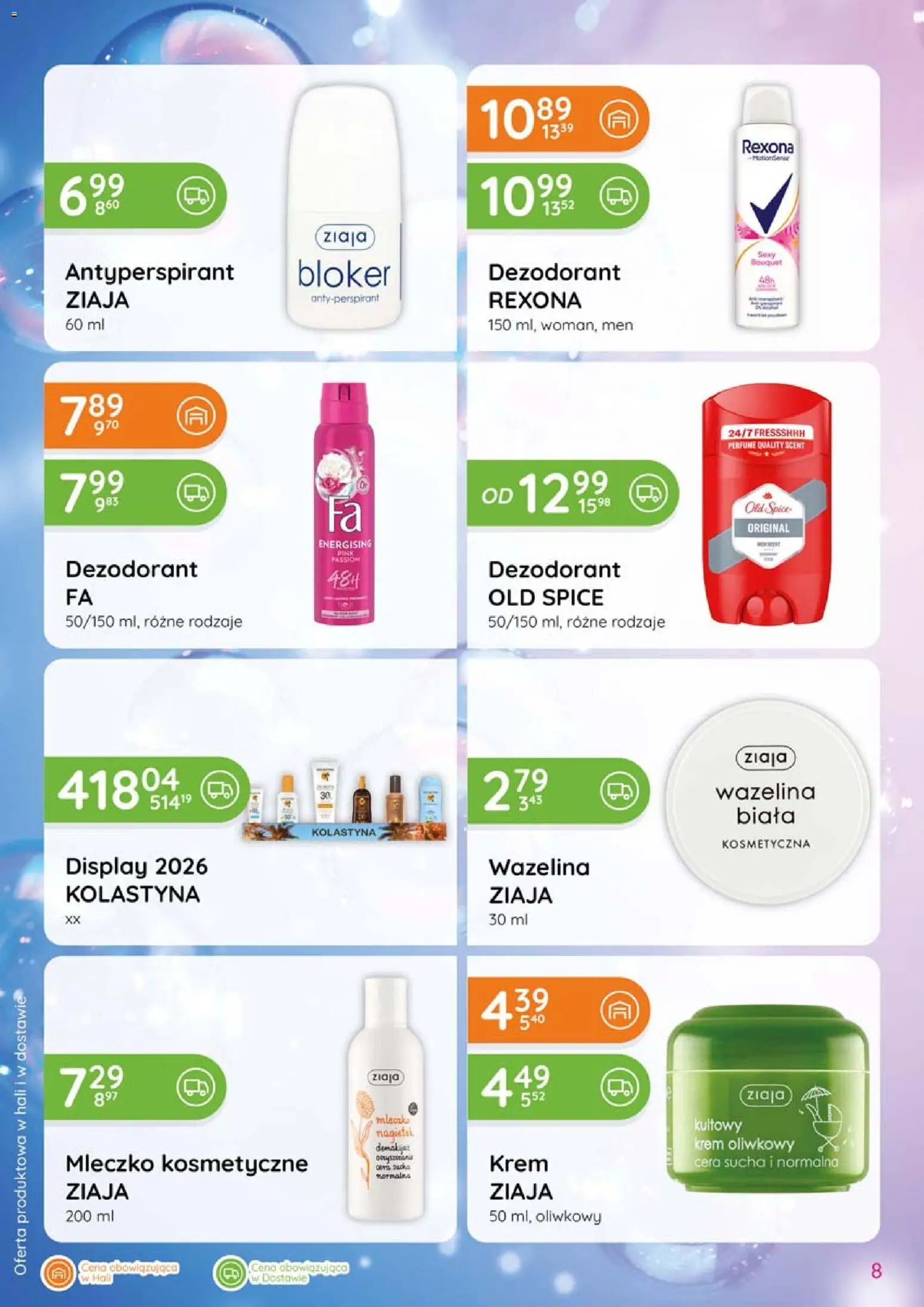Eurocash gazetka - Katalog Chemiczny od 06.08.2026 | Strona: 8 | Produkty: Krem, Dezodorant, Antyperspirant, Old spice