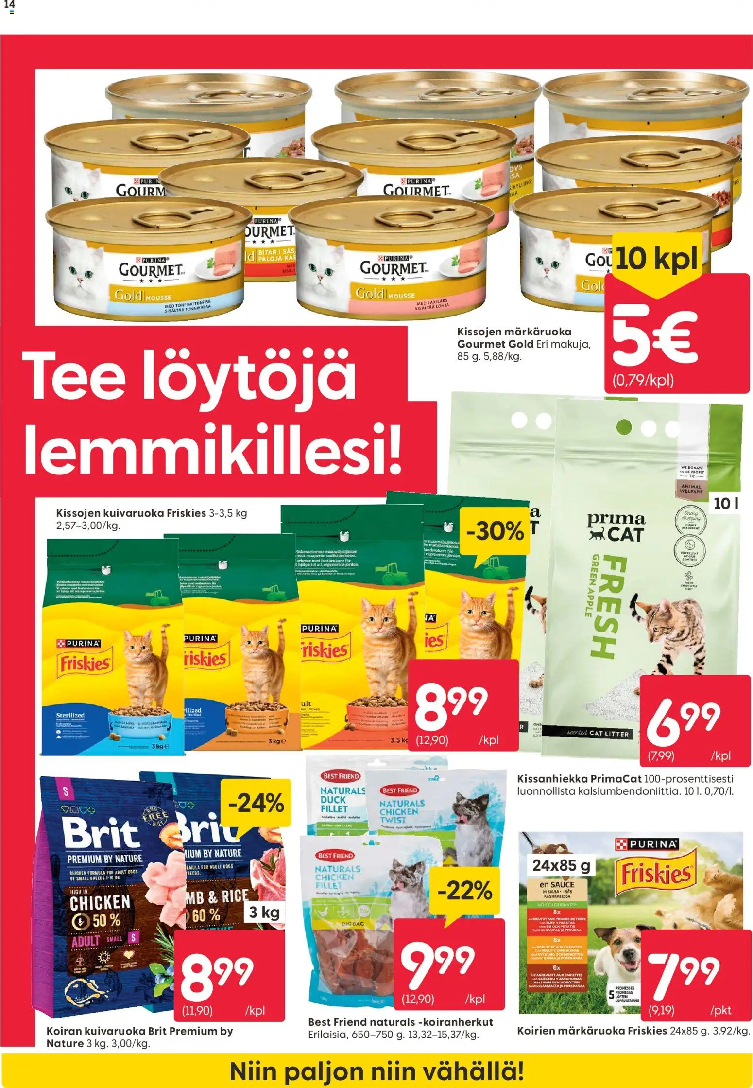 Rusta tarjoukset – voimassa 18.05.2026 alkaen | Sivu: 14 | Tuotteet: Mousse, Salsa, Kissanhiekka, Tee