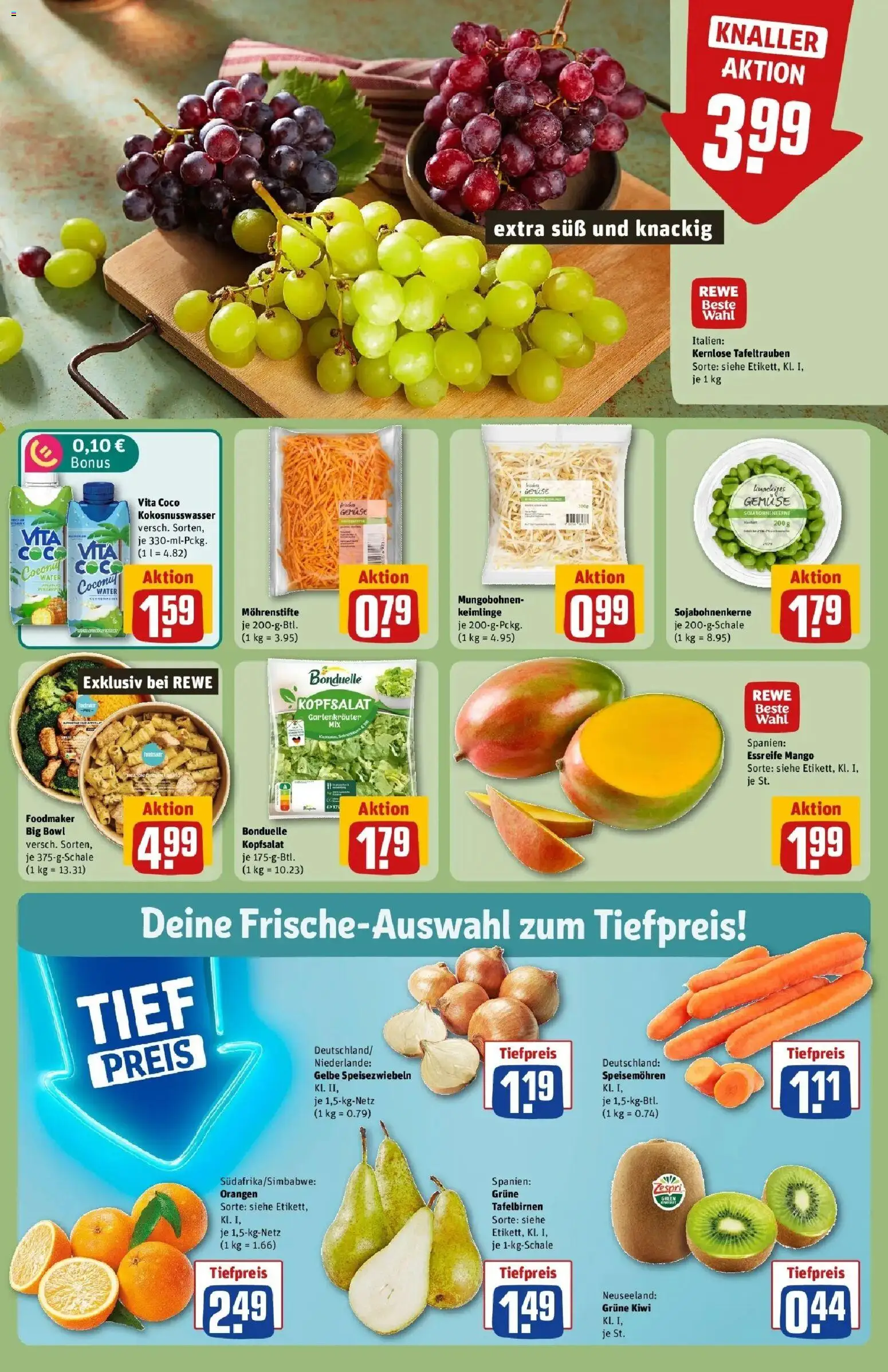 REWE Prospekt ab 21.09.2026 zum Blättern » Angebote | Seite: 12 | Produkte: Orangen, Gemüse, Mango, Kiwi