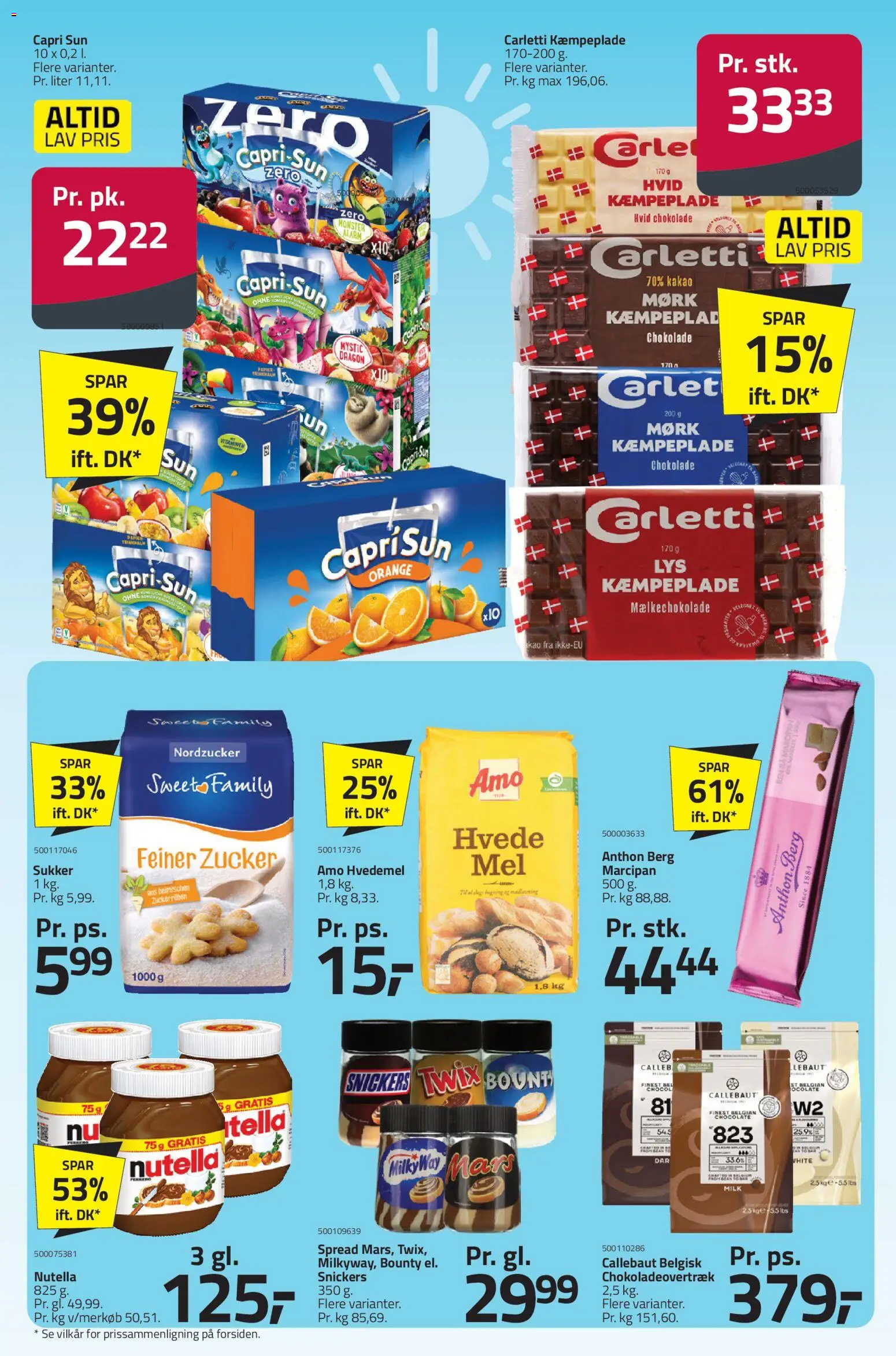 Fleggaard tilbudsavis – gyldig fra 03.06.2026 | Side: 3 | Produkter: Hvedemel, Marcipan, Sukker, Nutella