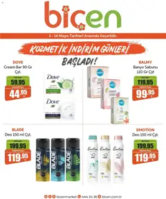 05.05.2026 tarihinden itibaren geçerli olan Biçen Market kataloğu önizlemesi | Sayfa: 17 | Ürünler: Raf, Banyo