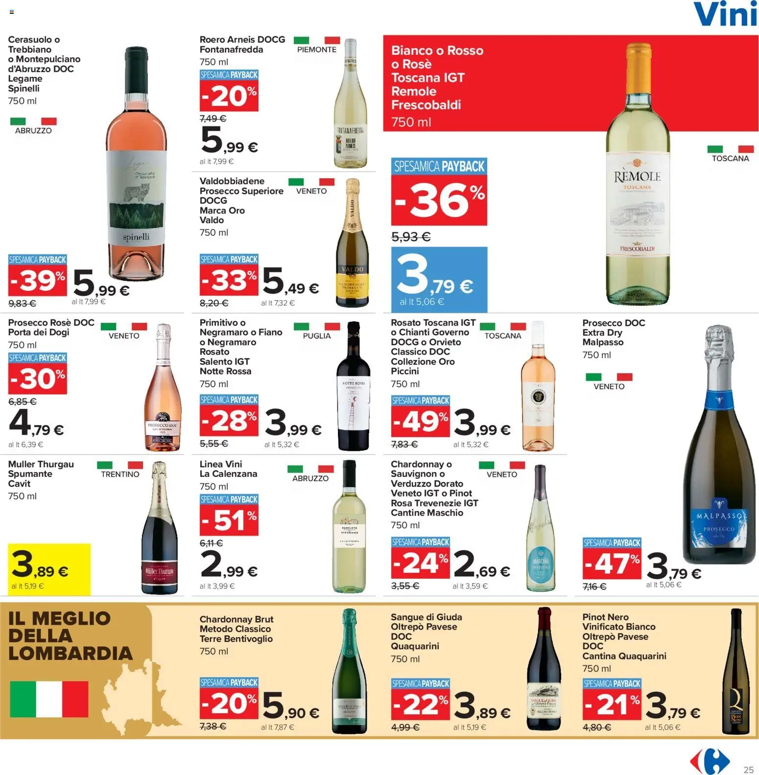 Volantino Carrefour del 13/07/2026 | Pagina: 25 | Prodotti: Prosecco, Spumante