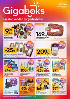 Forhåndsvisning av Gigaboks kundeavis gyldig fra 26/10/2026