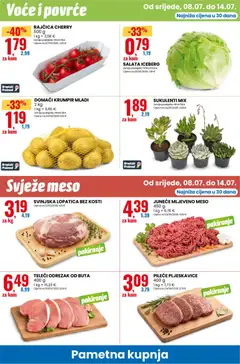 DOMAĆI KRUMPIR MLADI, 2 kg - Pregled kataloga iz trgovine Eurospin, vrijedi od 08.07.2026 | Stranica: 6 | Proizvodi: Svinjska lopatica, Salata, Rajčica, Lopatica