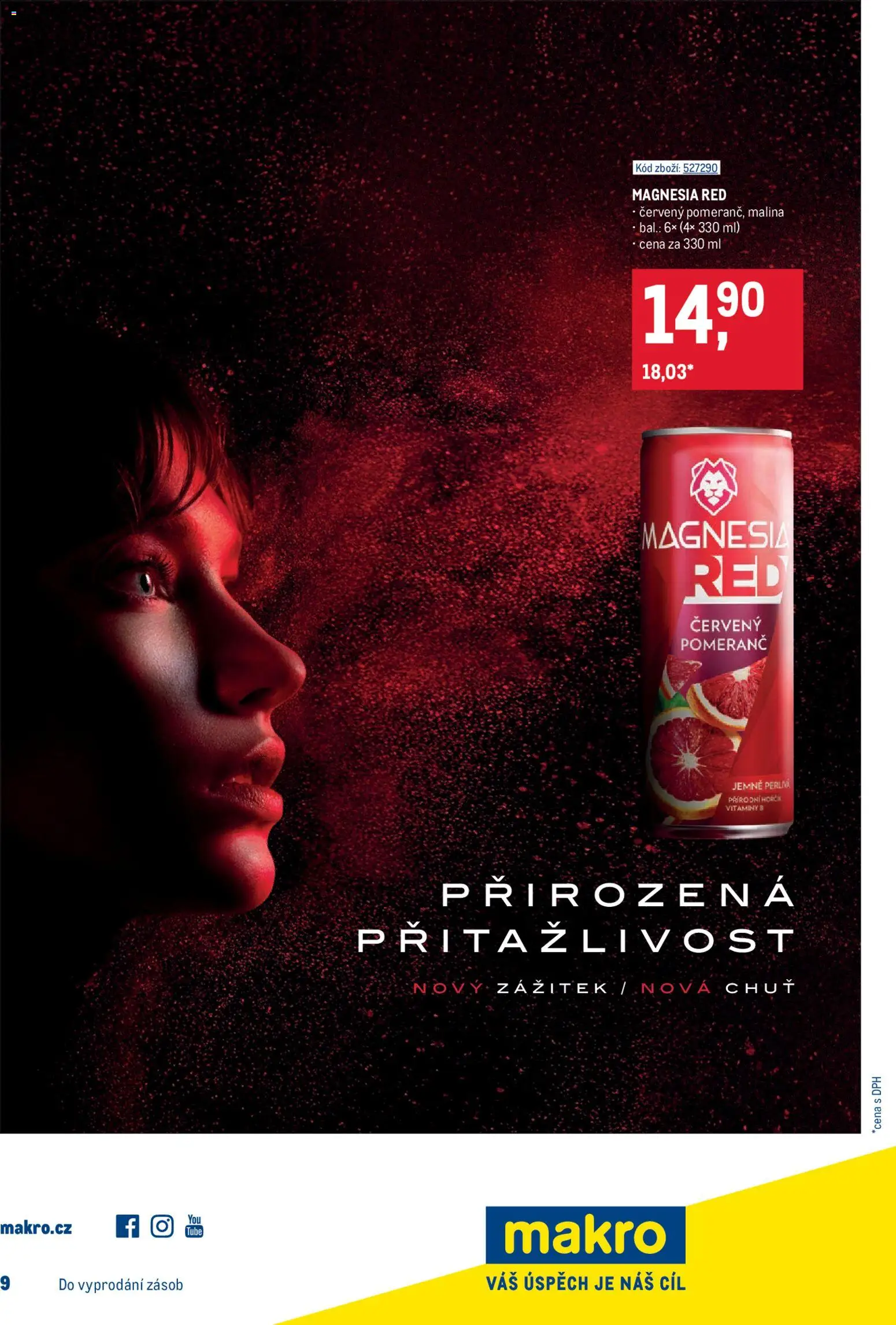 Makro leták - Maloobchod od 08.04.2026 | Strana: 17 | Produkty: Hořčík, Magnesia, Vitamíny, Magnesia Red