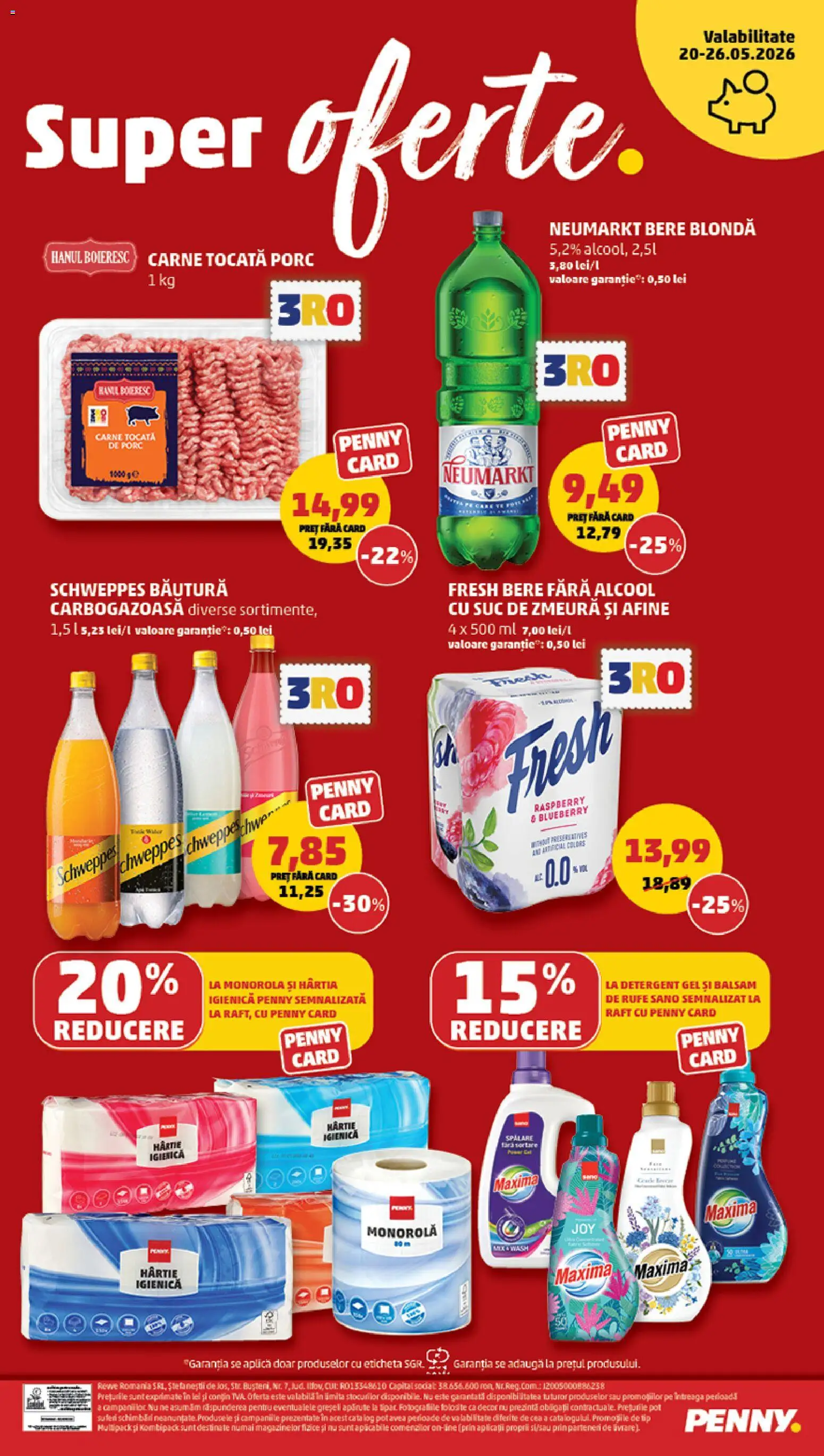 Noul catalog PENNY – valabil de la 20.05.2026 | Pagină: 24 | Produse: Balsam, Suc, Bere, Balsam de rufe
