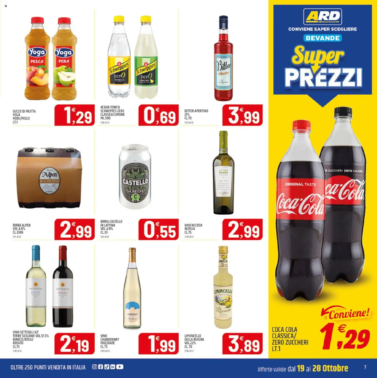 Volantino ARD Discount del 19/10/2026 | Pagina: 15 | Prodotti: Succo, Bevande, Pesca, Limoncello