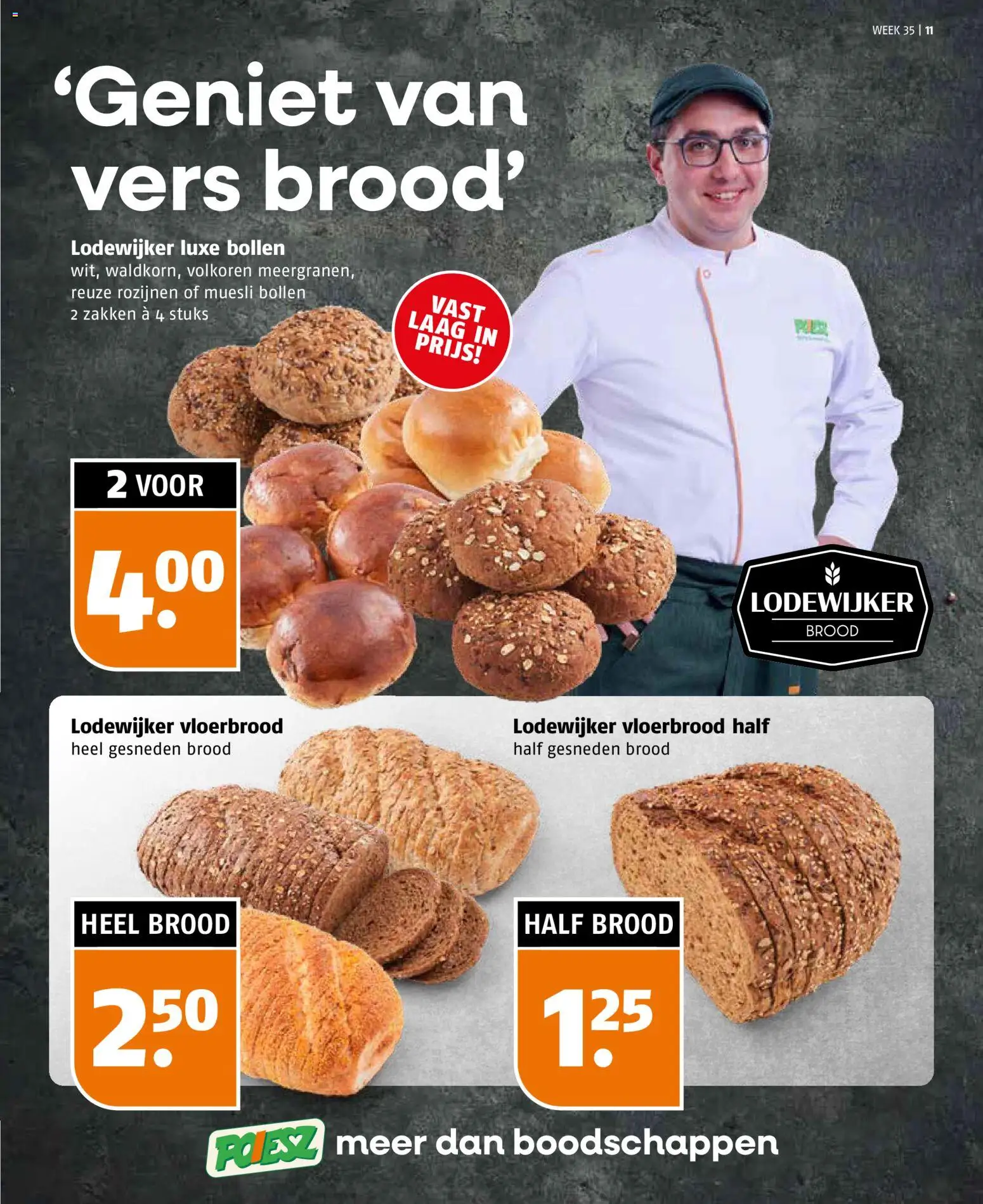 {H1} | Pagina: 11 | Producten: Brood, Rozijnen, Muesli